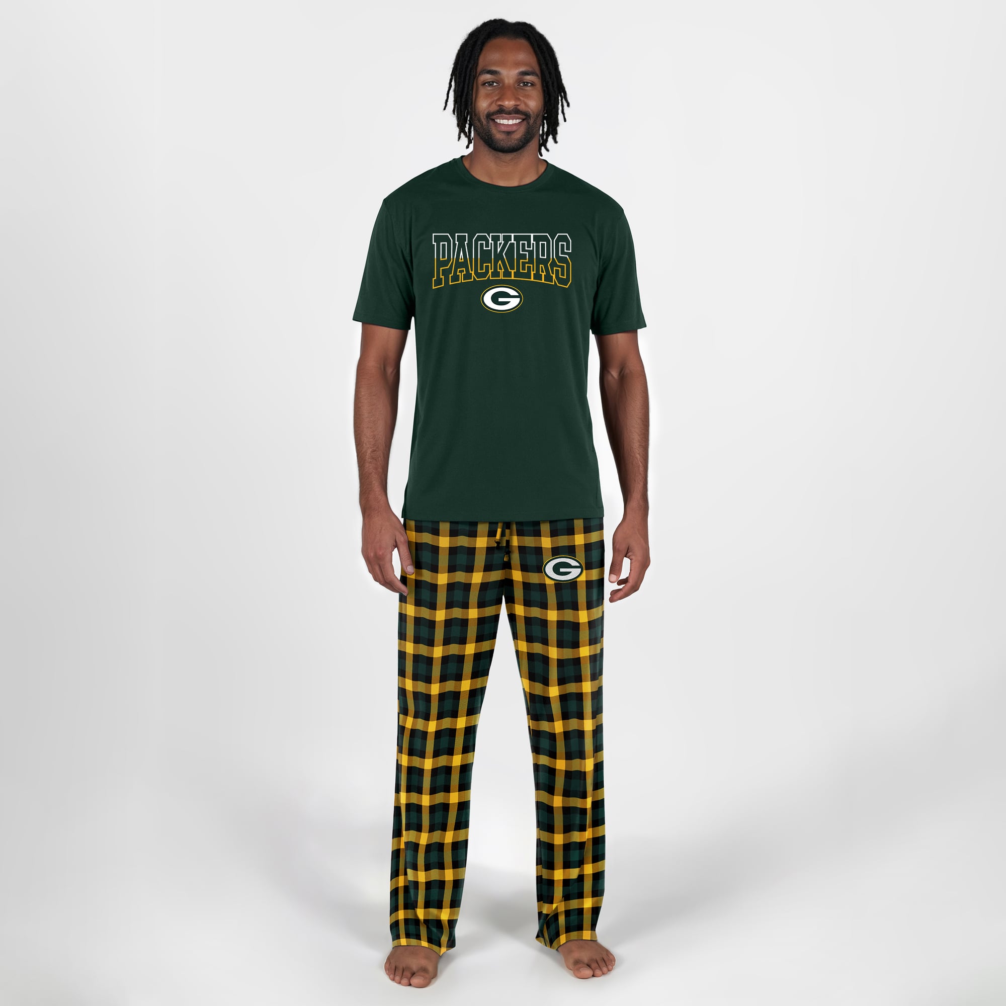 Men's Concepts Sport Green Bay Packers Highland Sleep Set