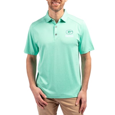 Green Bay Packers Cutter & Buck Forge Eco Stretch Recycled Polo - Heather Mint