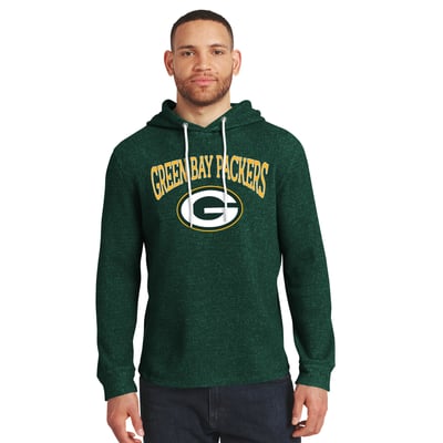 Green Bay Packers Darius Rucker Collection by Fanatics Waffle Knit Hooded Tri-Blend Long Sleeve T-Shirt - Green