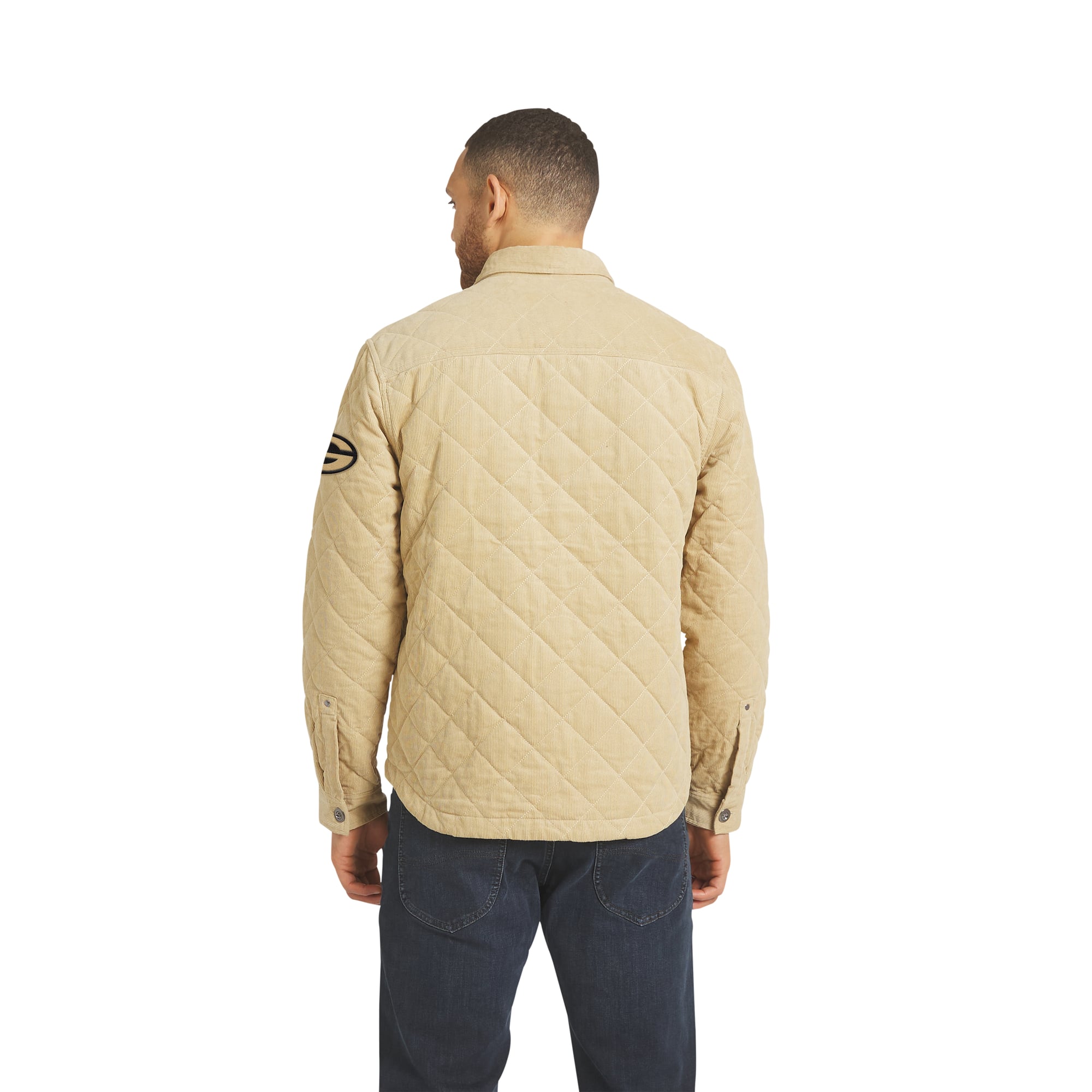Men's Darius Rucker Collection by Fanatics Tan Green Bay Packers Button-Up Thin-Wale Corduroy Shacket