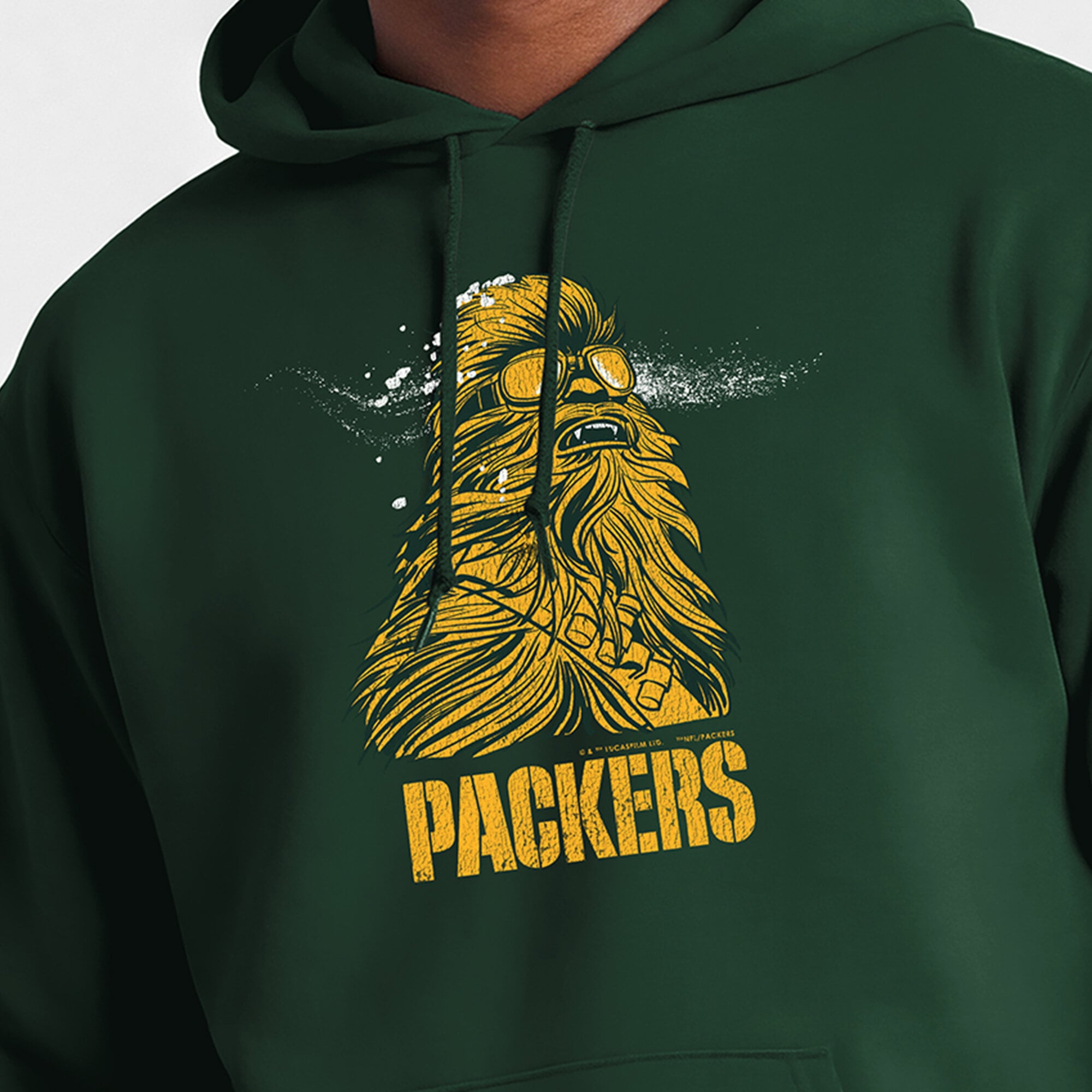 Sweat-shirt à capuche intégral vert Green Bay Packers Disney x Champion pour homme
