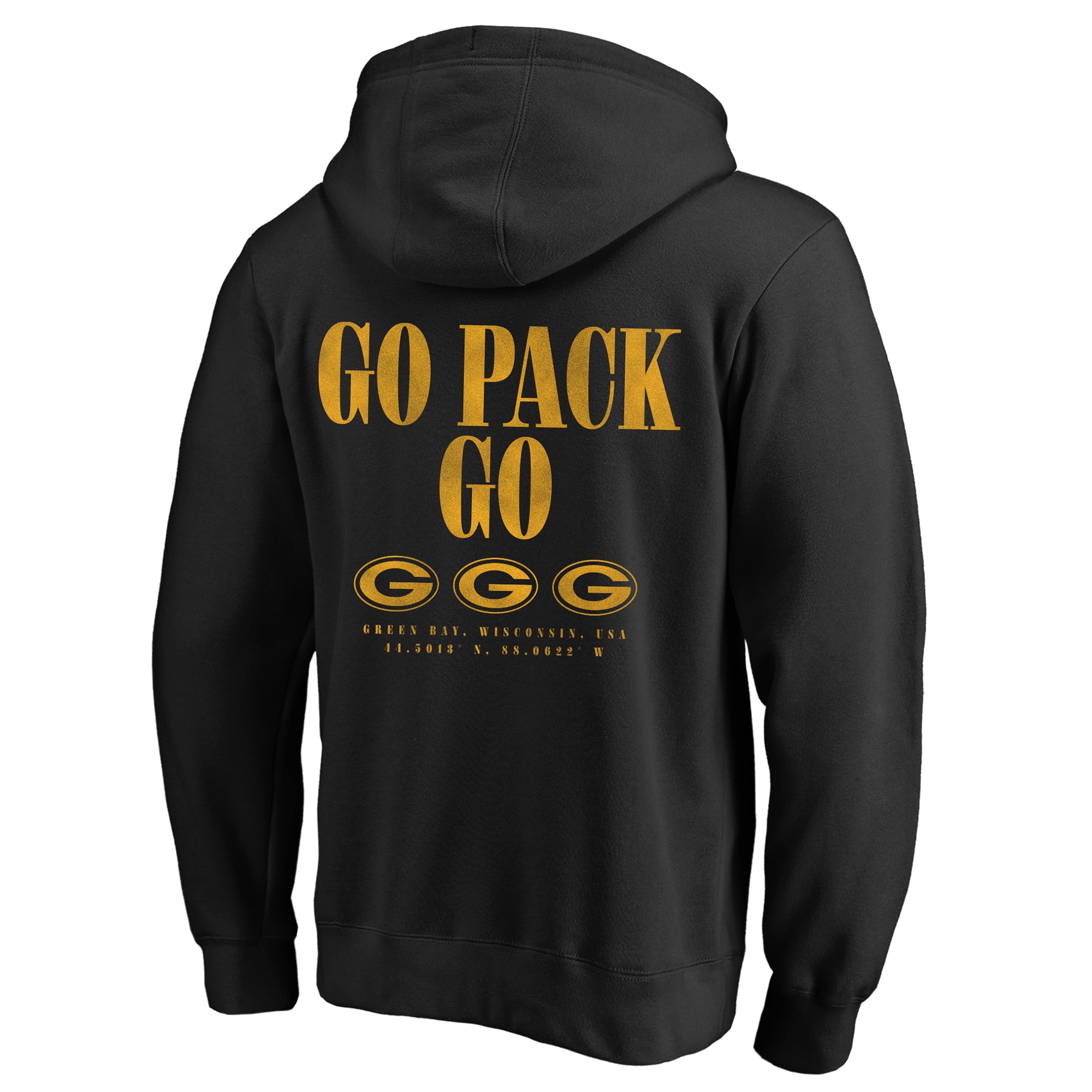 Sweat à capuche Fanatics noir Green Bay Packers grandes tailles, coupe décontractée, rivalité intense