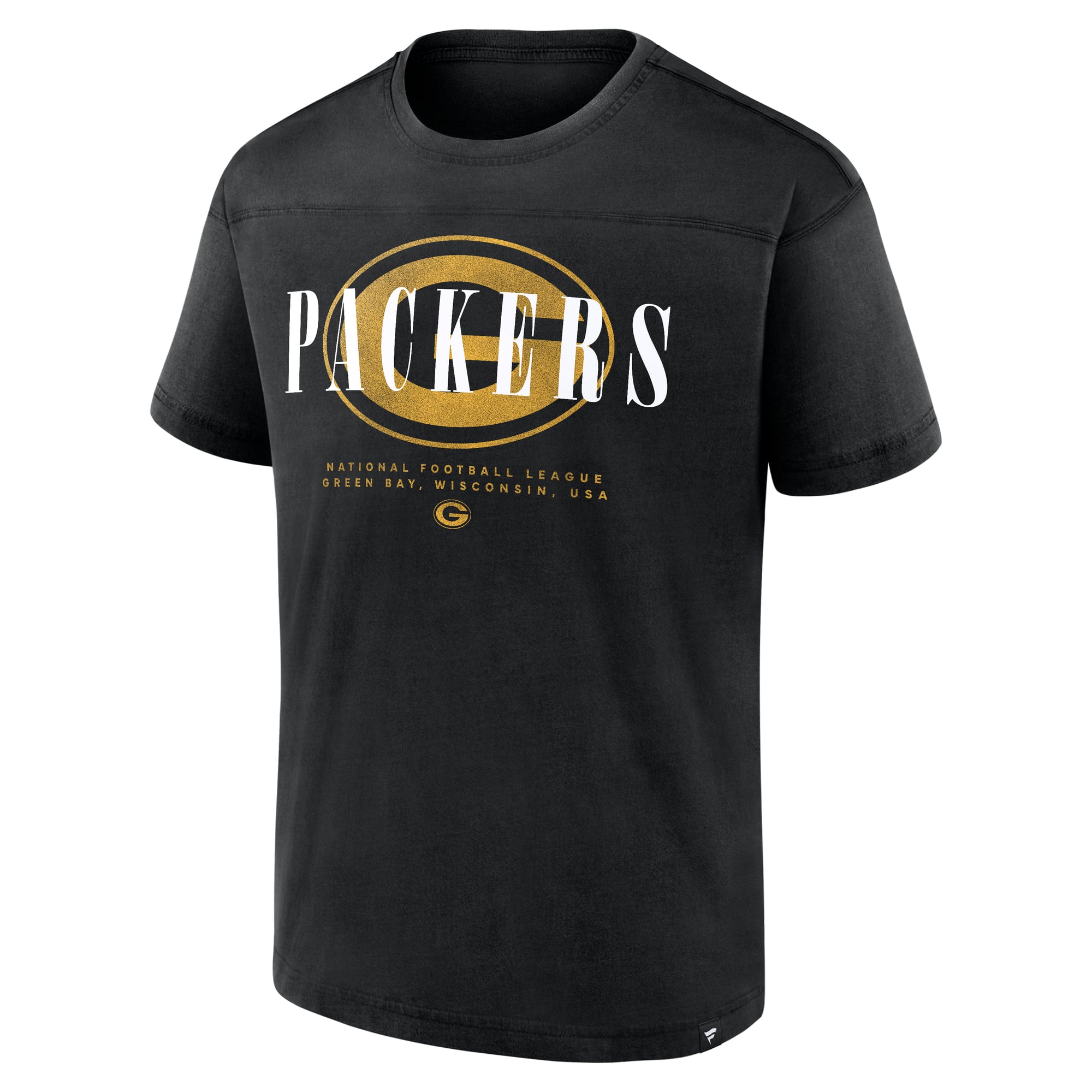 Men's Fanatics Black Green Bay Packers Endzone Dance Relaxed Fashion Top
