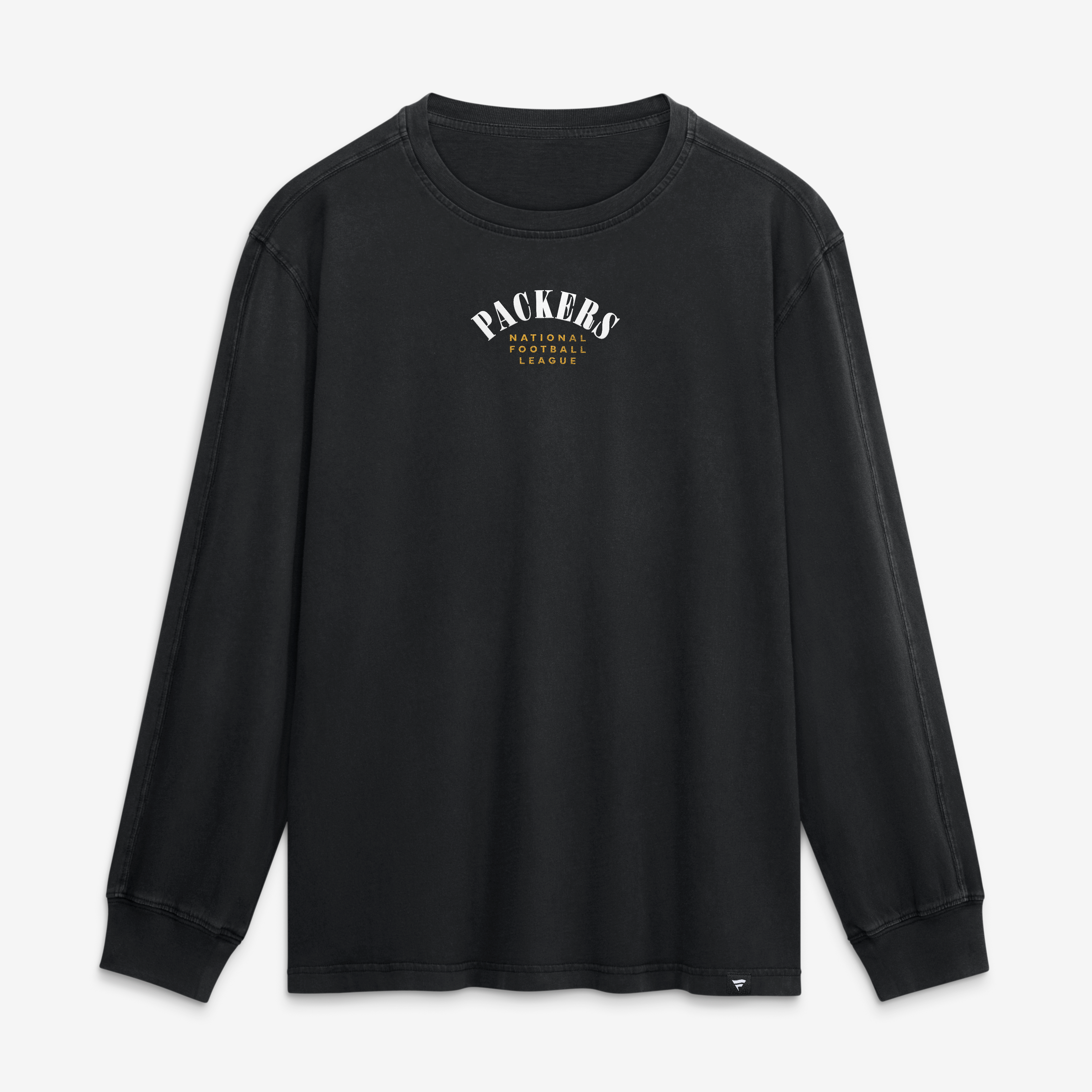 T-shirt à manches longues Fanatics noir Green Bay Packers pour homme, style décontracté, Fullback Drive