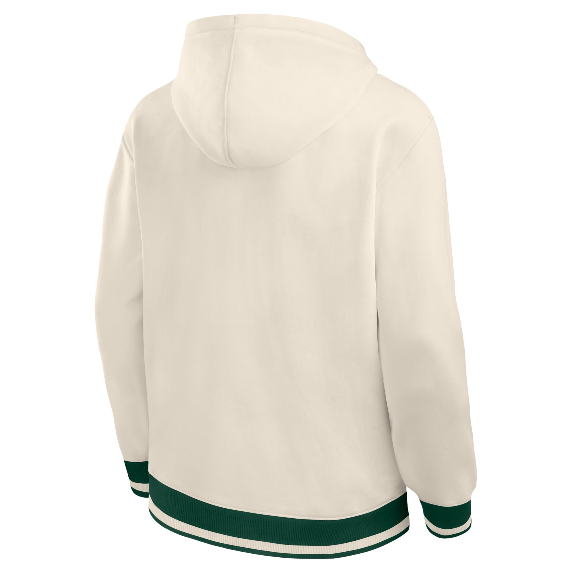 Men's Fanatics Cream Green Bay Packers Chenille Heavyweight Fleece Hoodie