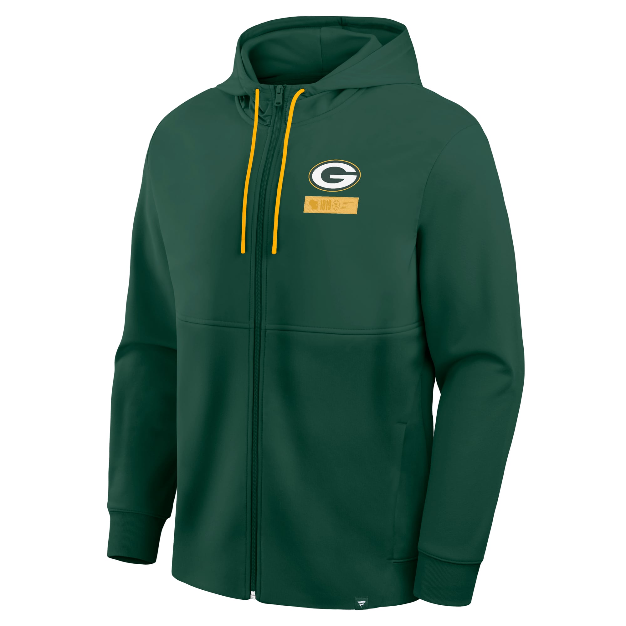 Sweat à capuche zippé vert Green Bay Packers pour homme (Fanatics)