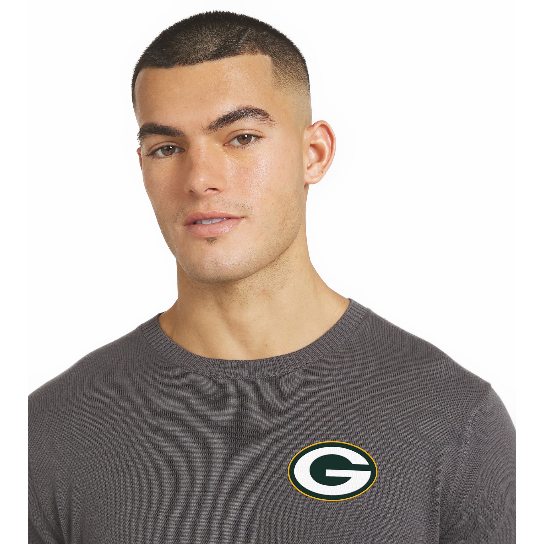 Pull J. Palmer pour homme, couleur anthracite, Green Bay Packers