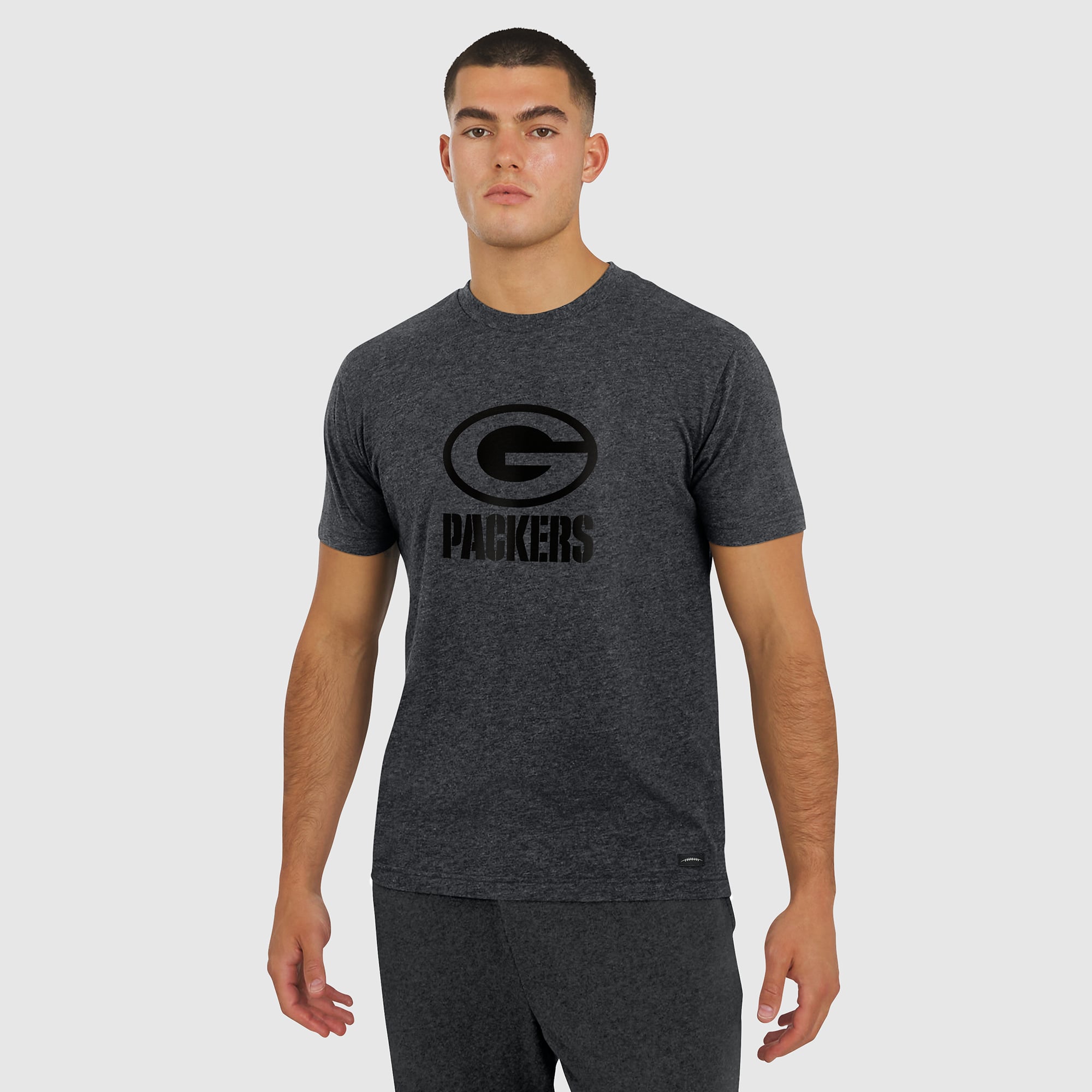 T-shirt tri-blend graphite J. Palmer pour homme, joueur des Packers de Green Bay
