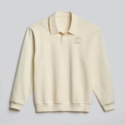  Green Bay Packers lululemon Grand Standard Long Sleeve Polo - Coconut Ivory