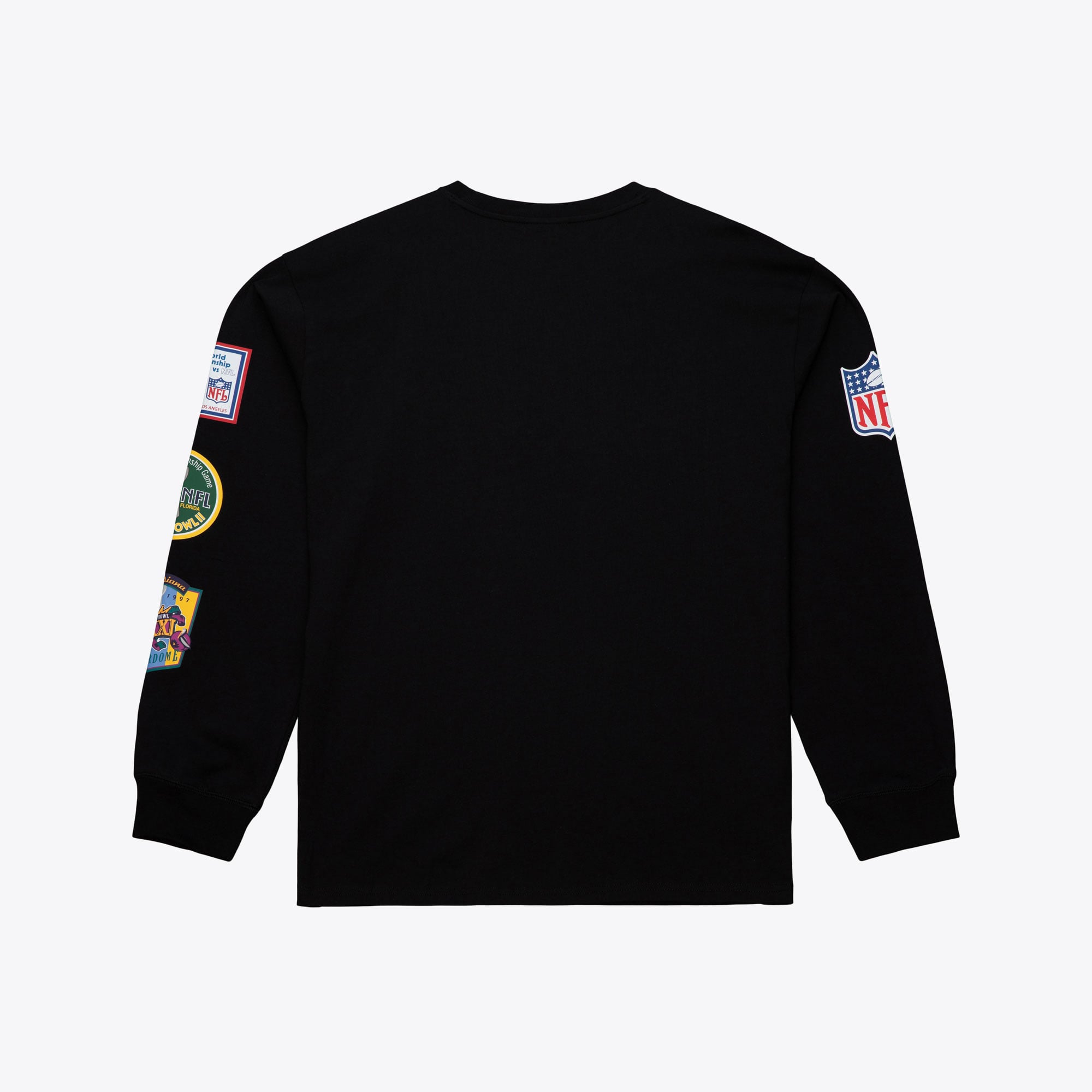 T-shirt à manches longues Mitchell & Ness noir pour homme, Green Bay Packers, grandes tailles, camp d'entraînement
