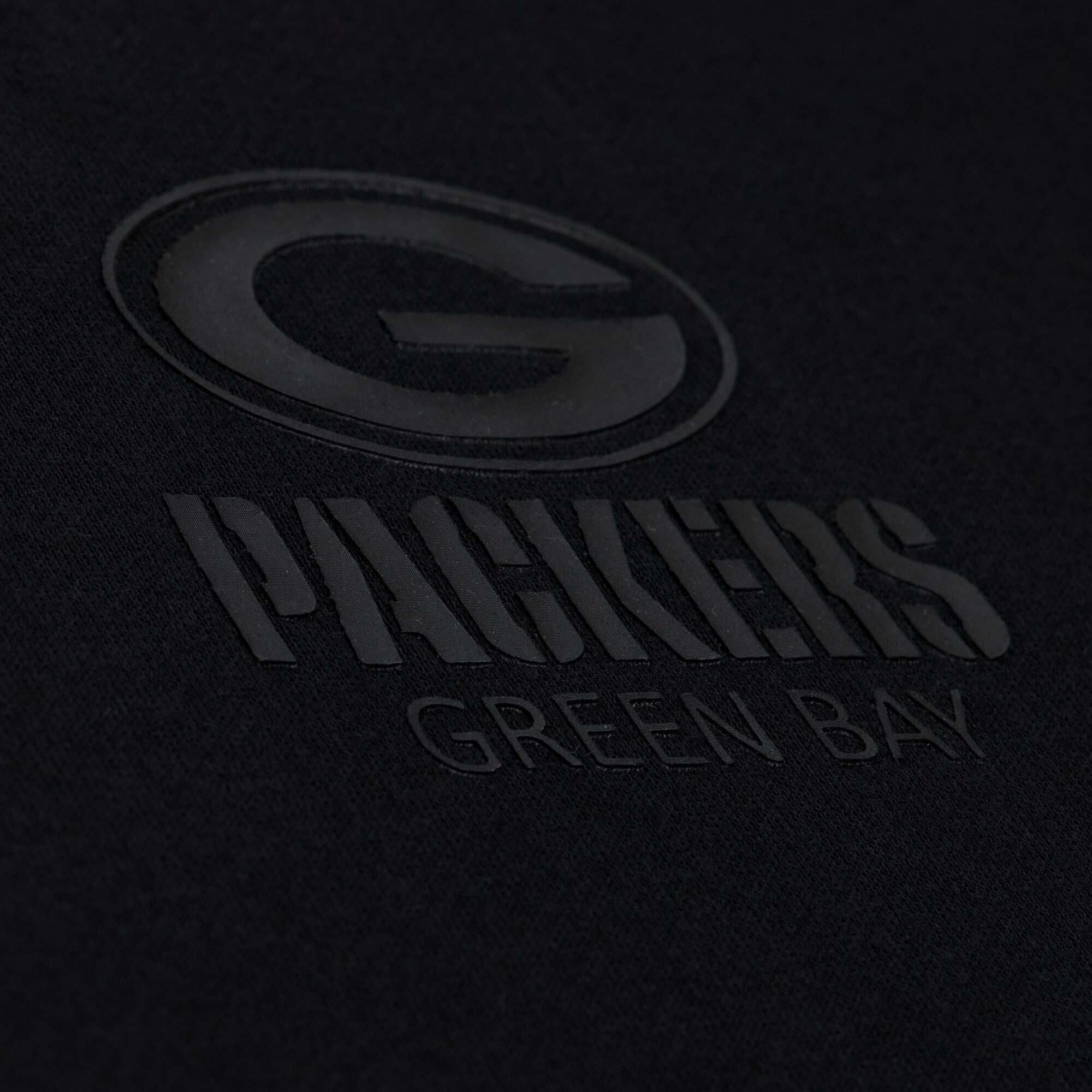 Sweat-shirt en polaire Mitchell & Ness Core Essentials Micro Logo noir pour homme, modèle Green Bay Packers.