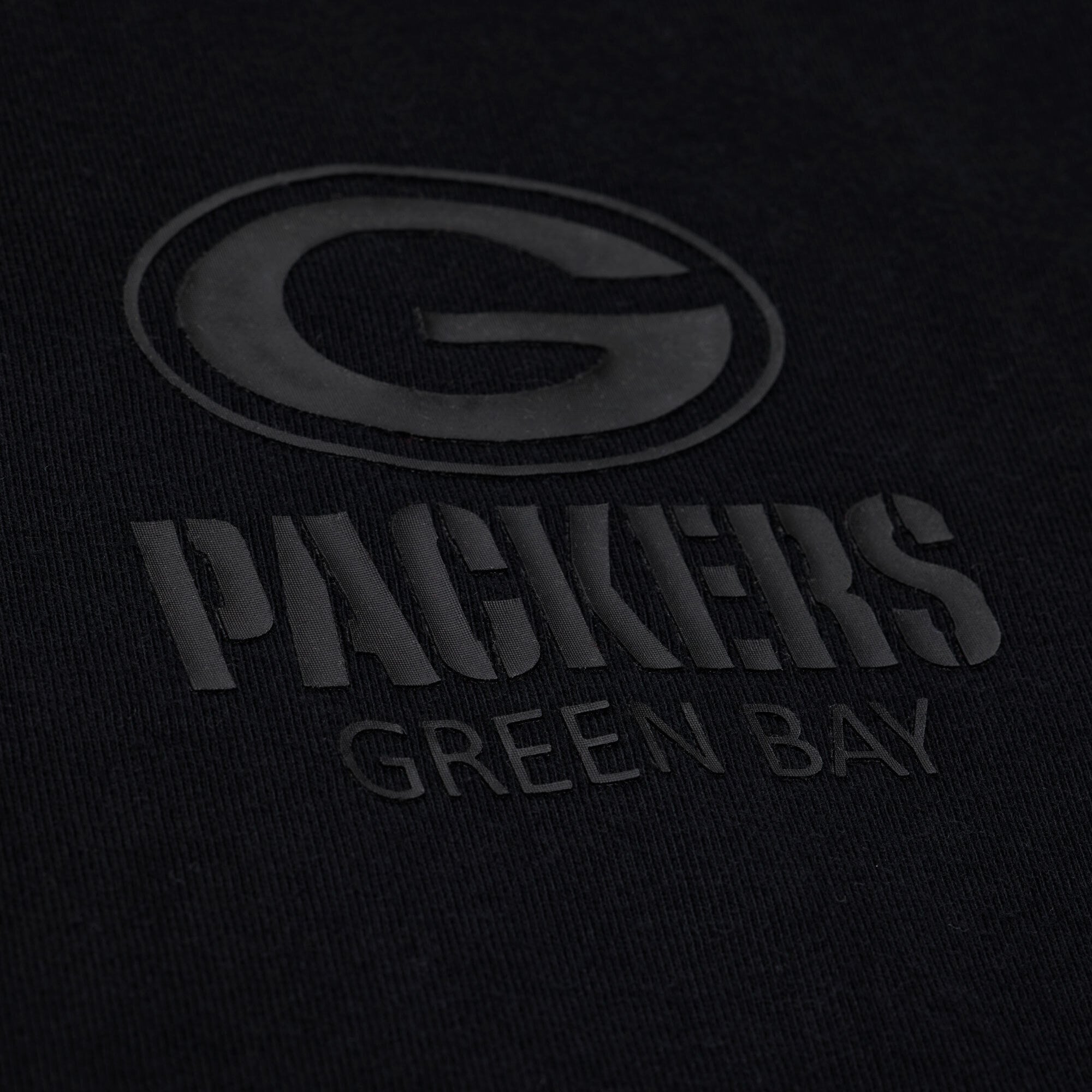 Men's Mitchell & Ness Black Green Bay Packers Core Essentials Micro Logo T-Shirt
