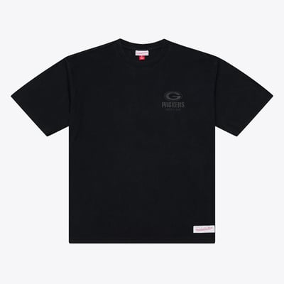 Green Bay Packers Mitchell & Ness Core Essentials Micro Logo T-Shirt - Black
