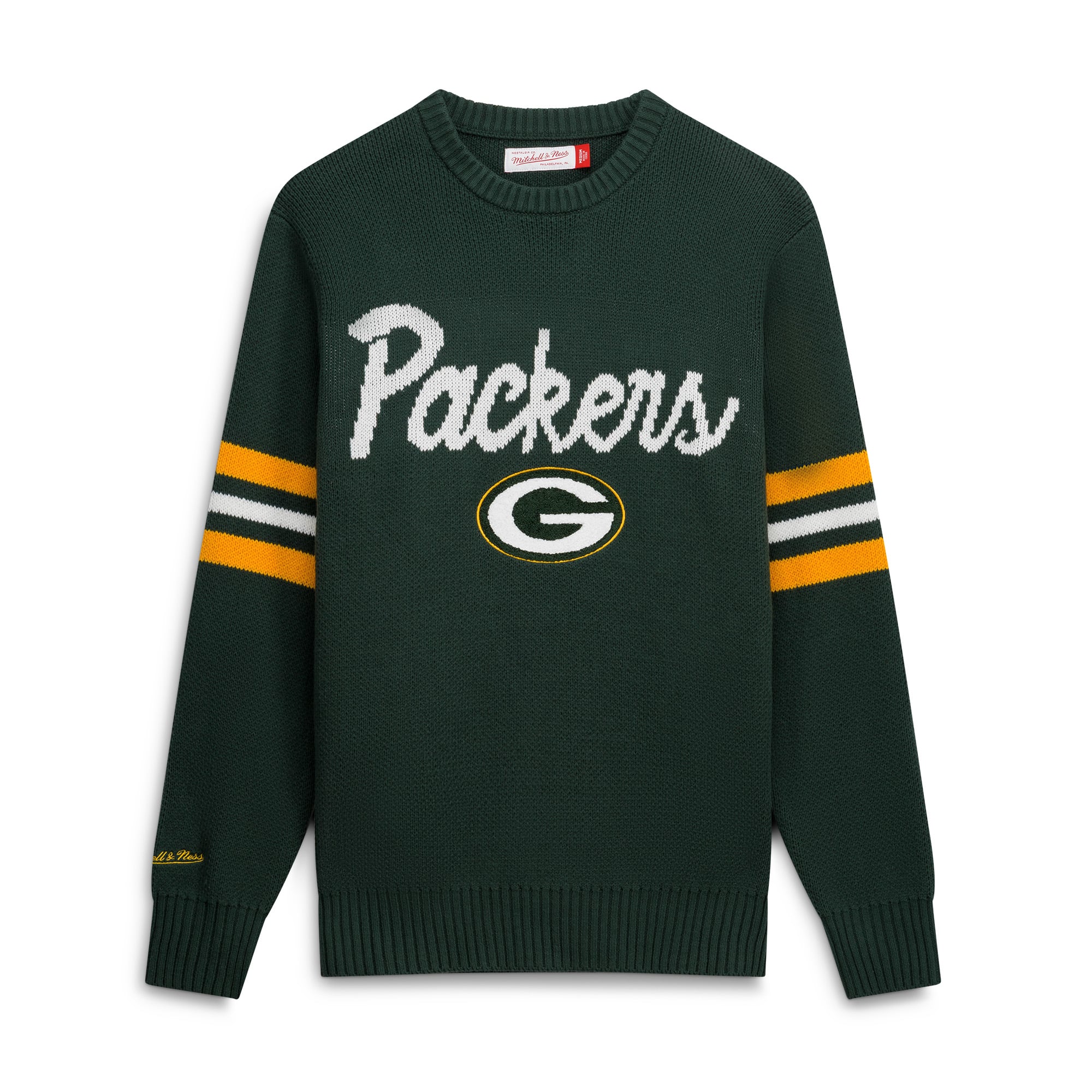 Men's Mitchell & Ness Green Bay Packers Head Coach Sweater