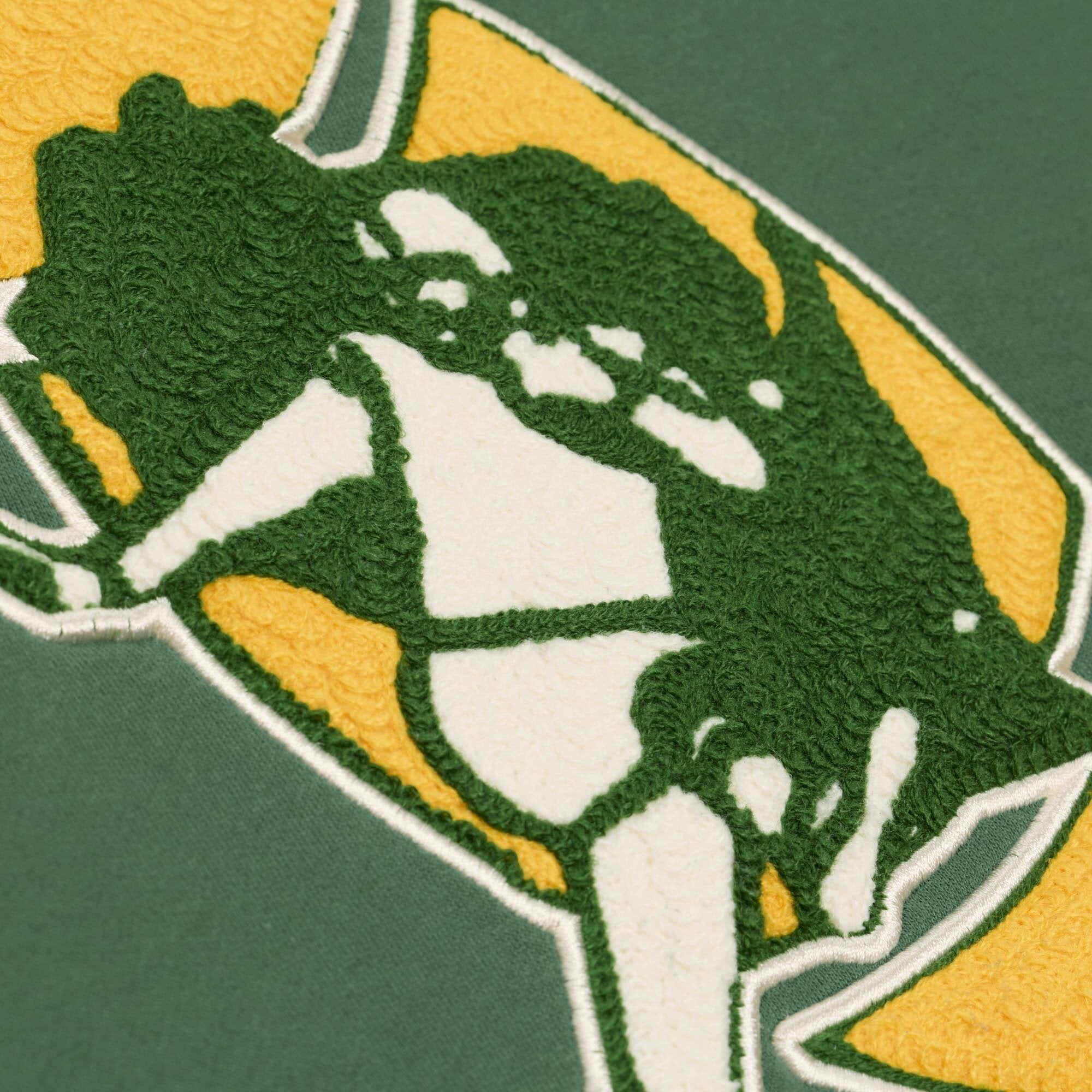 Sweat à capuche en polaire épaisse Mitchell & Ness Green Bay Packers pour homme