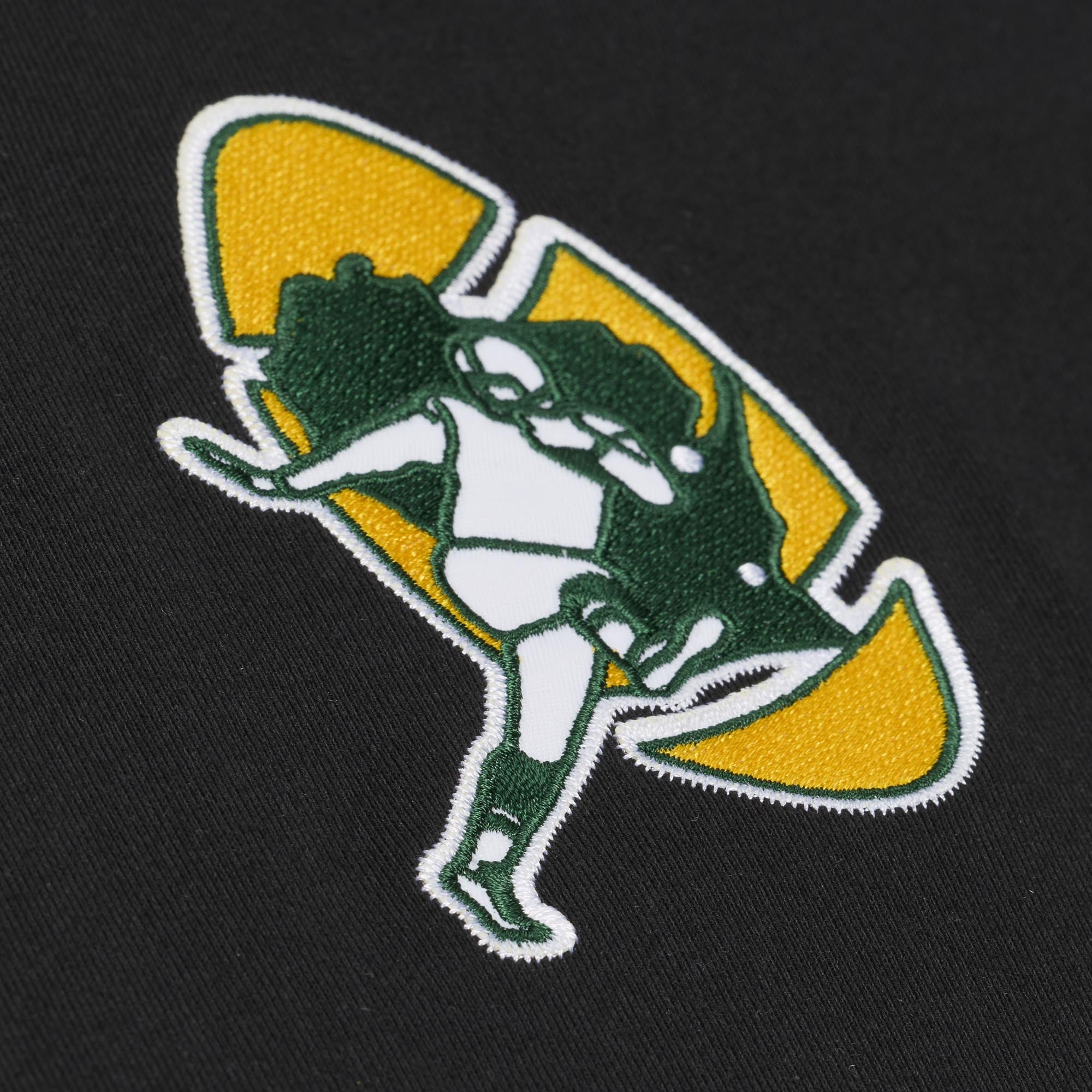 T-shirt Mitchell & Ness Reggie White Black Green Bay Packers, joueur solo retraité