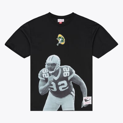 Reggie White Green Bay Packers Mitchell & Ness Retired Solo Player T-Shirt - Black