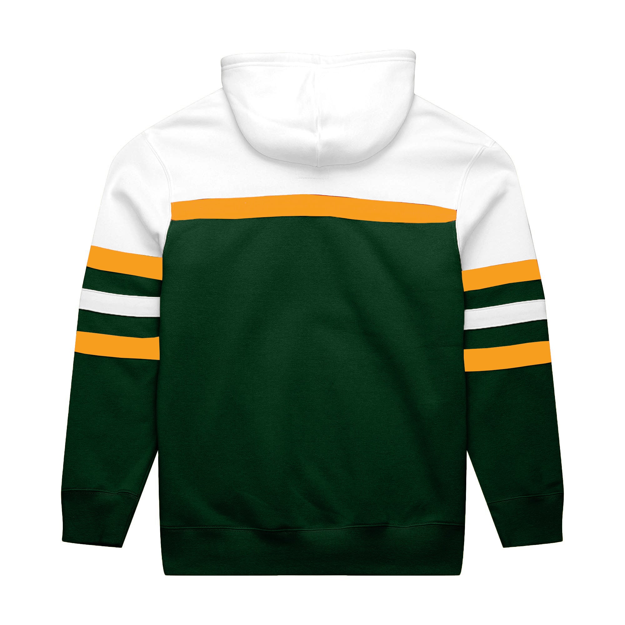 Men's Mitchell & Ness White/Green Green Bay Packers Big Tall Head Coach Hoodie