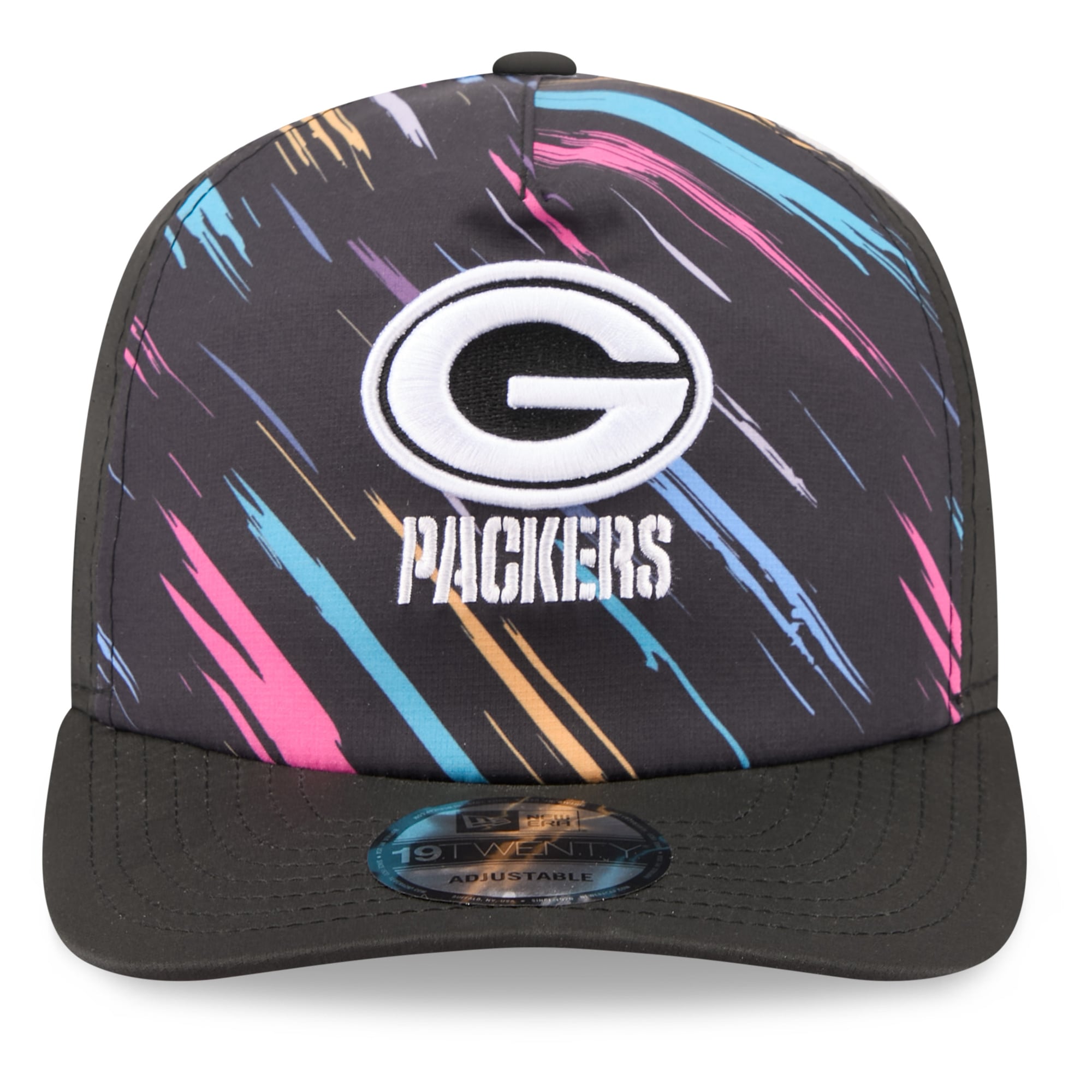 Men's New Era Black Green Bay Packers 2026 NFL Crucial Catch 19TWENTY Adjustable Hat