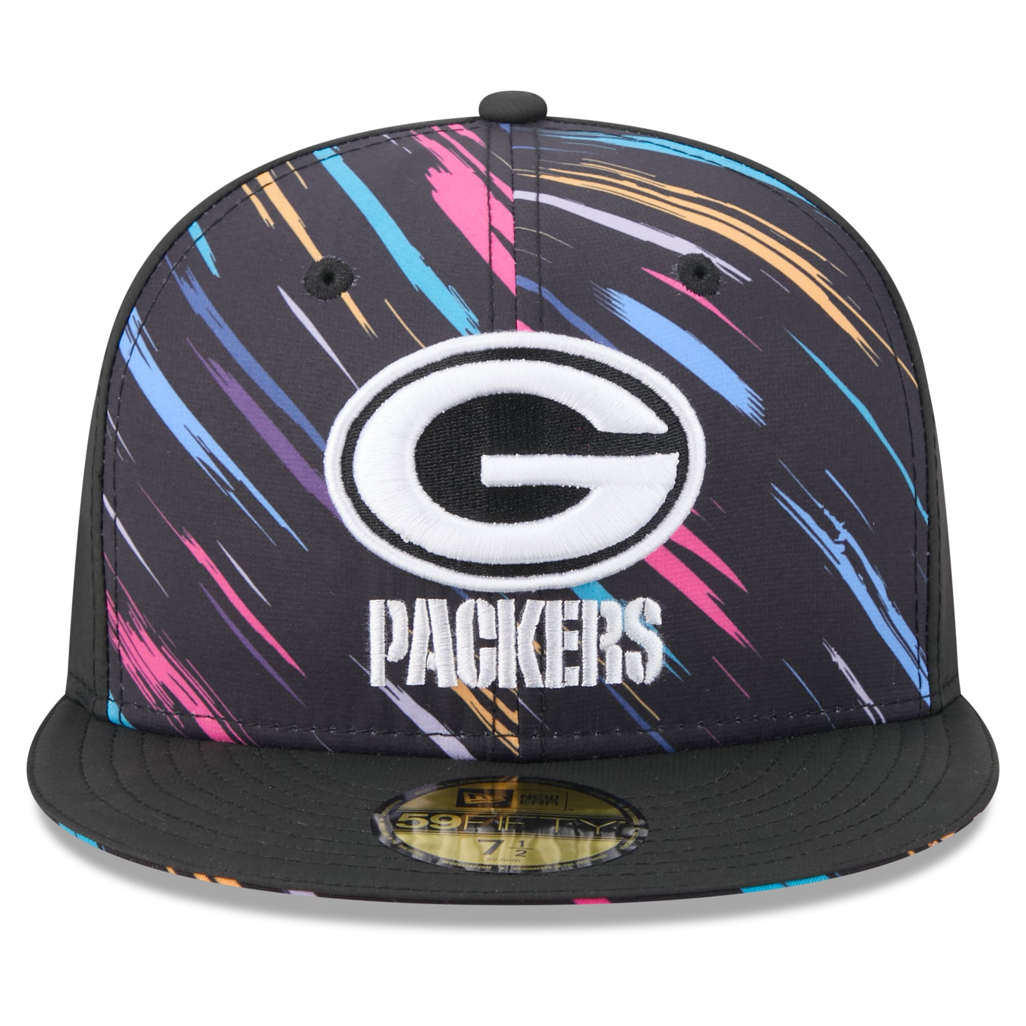 Men's New Era Black Green Bay Packers 2026 NFL Crucial Catch 59FIFTY Fitted Hat