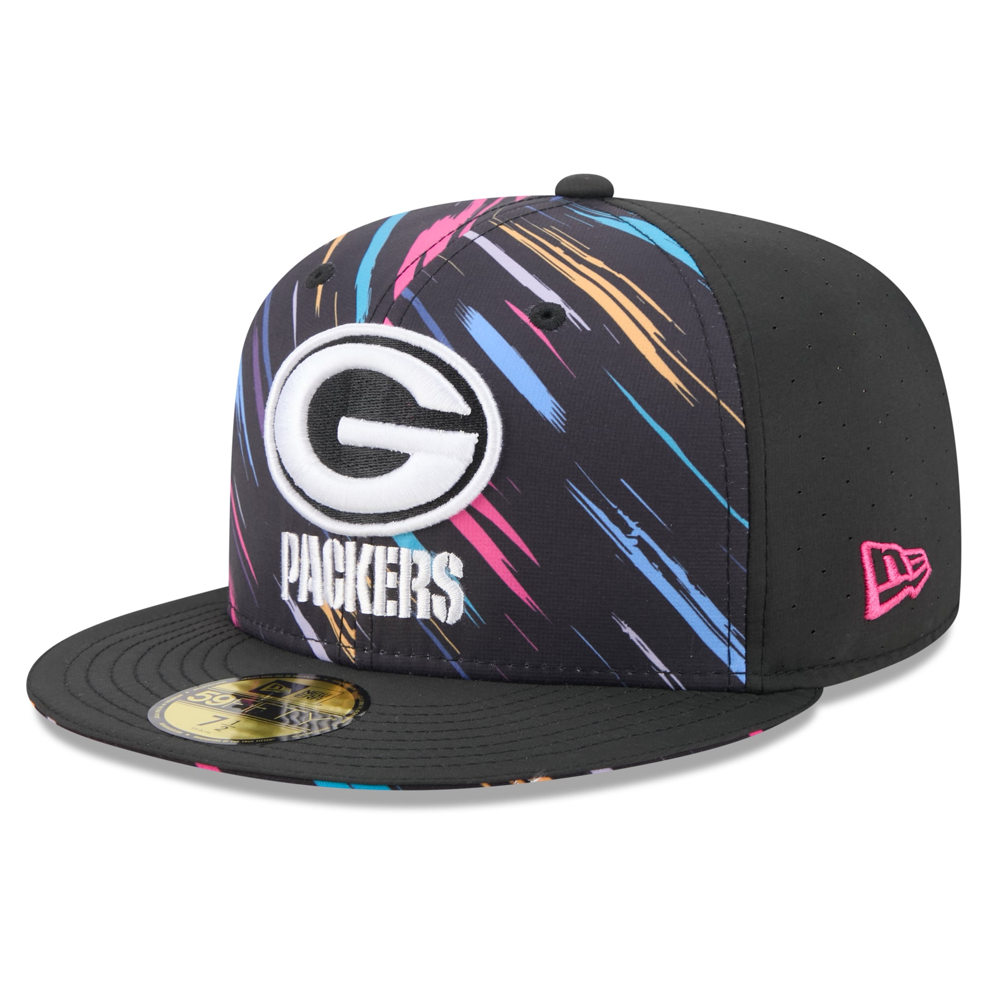 Men's New Era Black Green Bay Packers 2026 NFL Crucial Catch 59FIFTY Fitted Hat