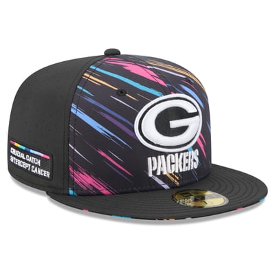 Green Bay Packers New Era 2026 NFL Crucial Catch 59FIFTY Fitted Hat - Black