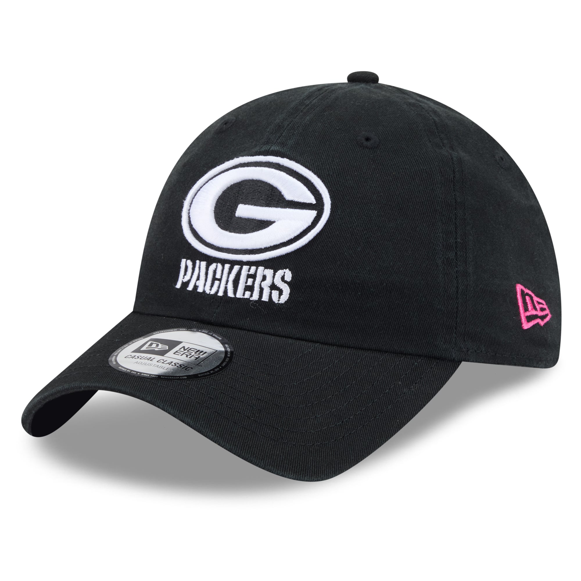 Men's New Era Black Green Bay Packers 2026 NFL Crucial Catch Casual Classic Adjustable Hat