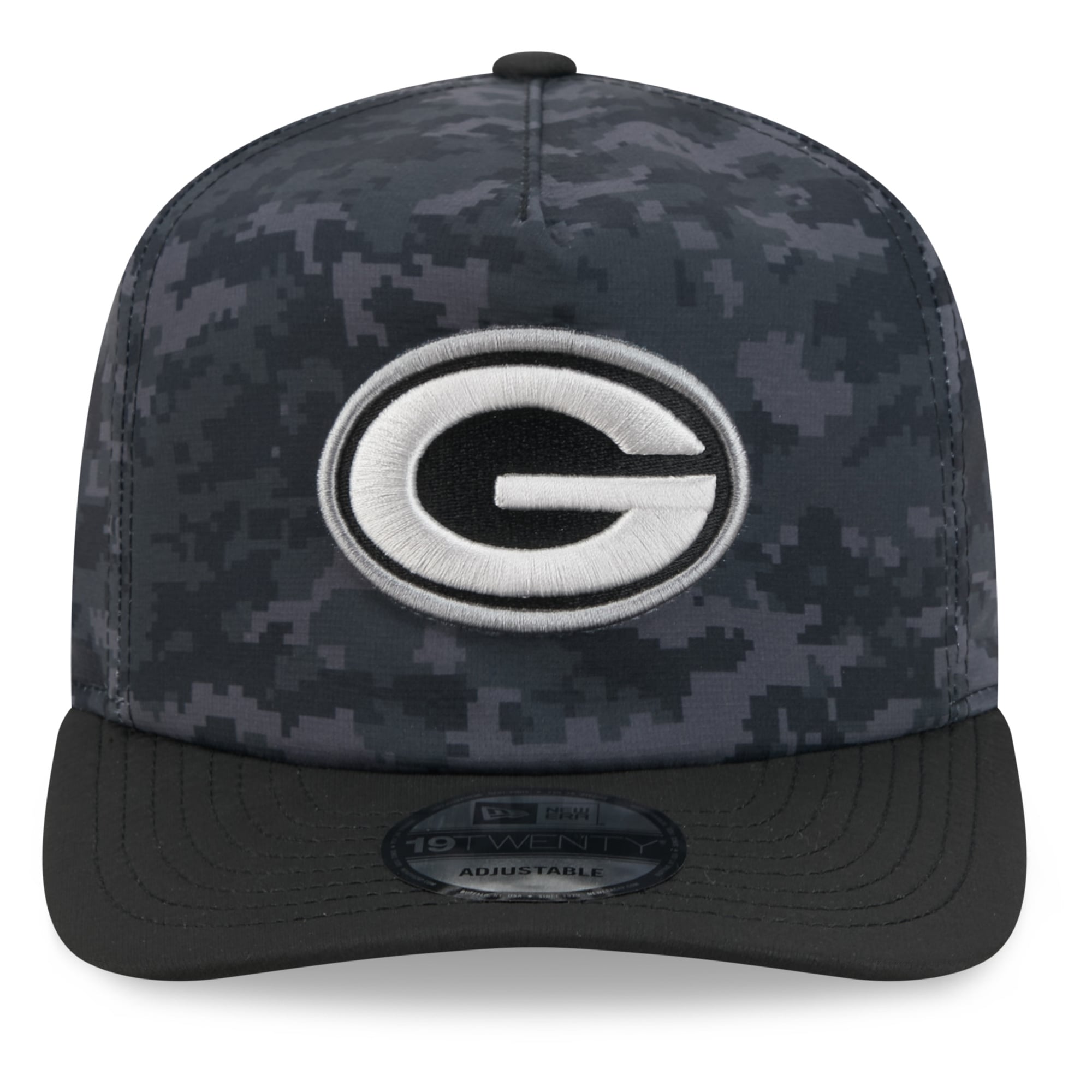 Casquette ajustable New Era Green Bay Packers 2026 Salute To Service 19TWENTY noire pour homme