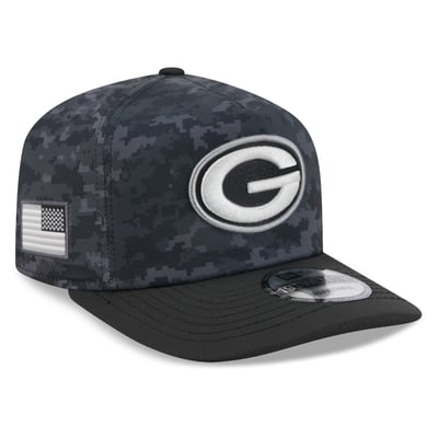 Green Bay Packers New Era 2026 Salute To Service 19TWENTY Adjustable Hat - Black