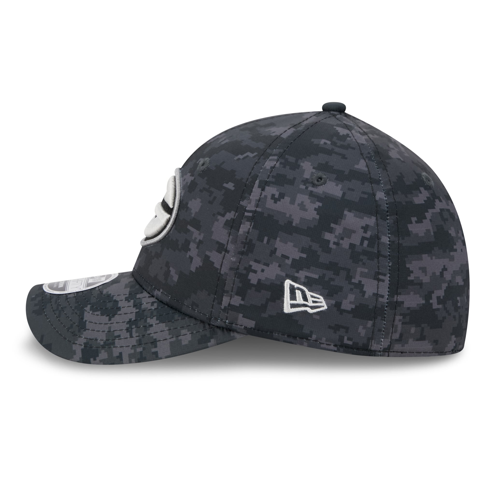 Casquette extensible New Era Green Bay Packers 2026 Salute To Service 39THIRTY M-Crown noire pour homme