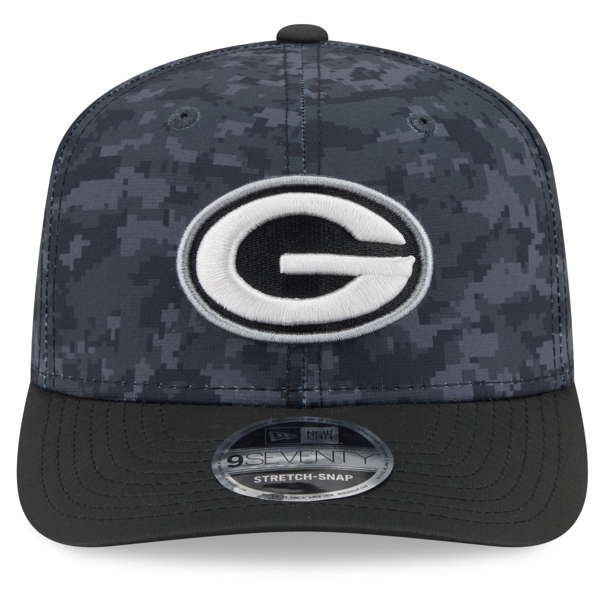 Casquette ajustable New Era Green Bay Packers 2026 Salute To Service 9SEVENTY noire pour homme
