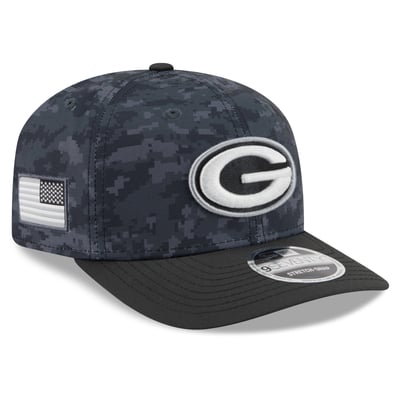 Green Bay Packers New Era 2026 Salute To Service 9SEVENTY Adjustable Hat - Black
