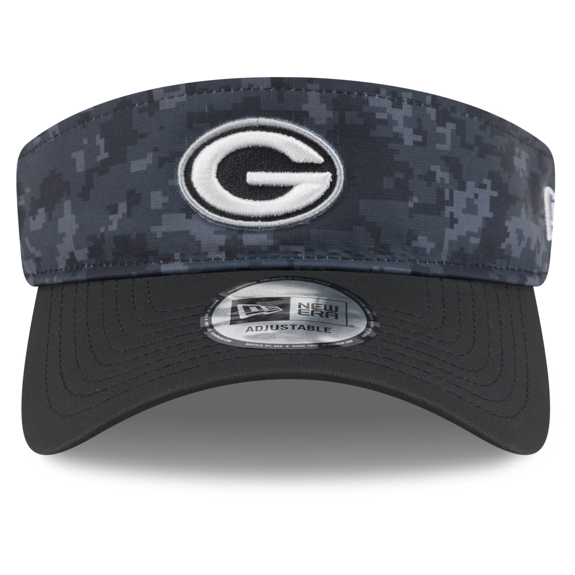 Casquette New Era noire pour homme Green Bay Packers 2026 Salute To Service, visière ajustable