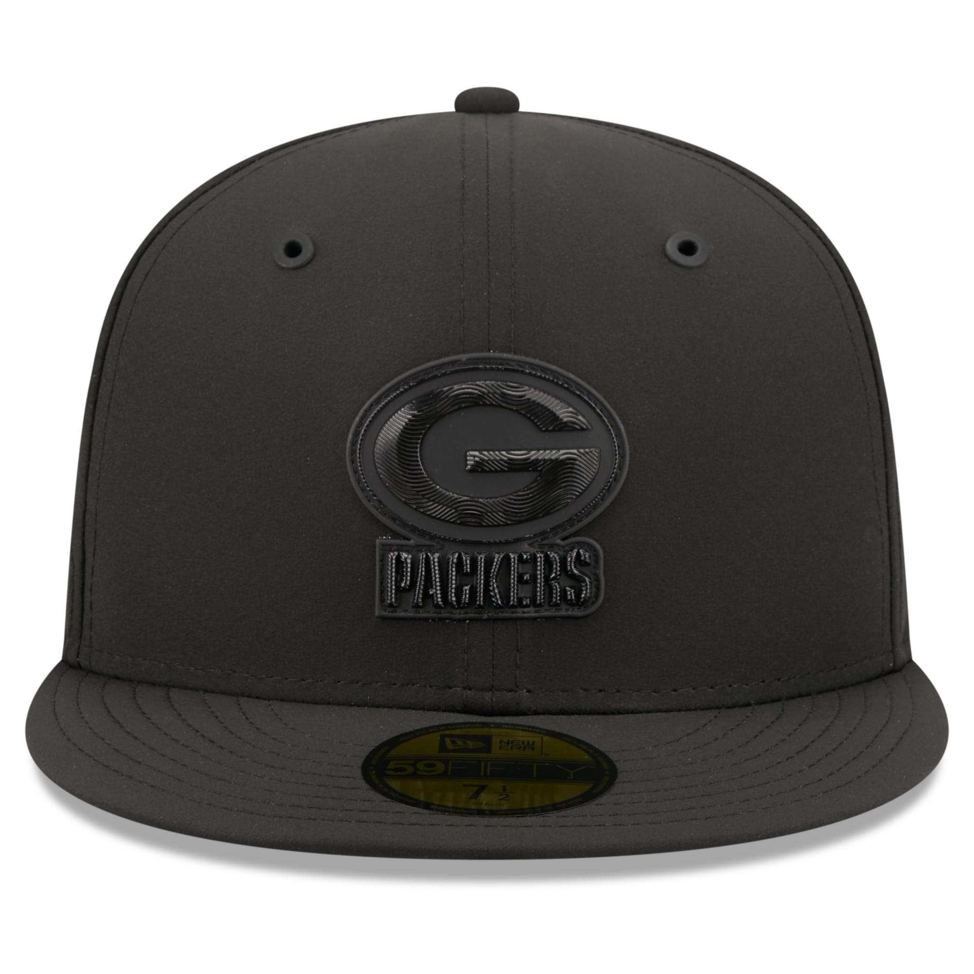 Casquette ajustée New Era Green Bay Packers 2026 Sideline 59FIFTY noire pour homme