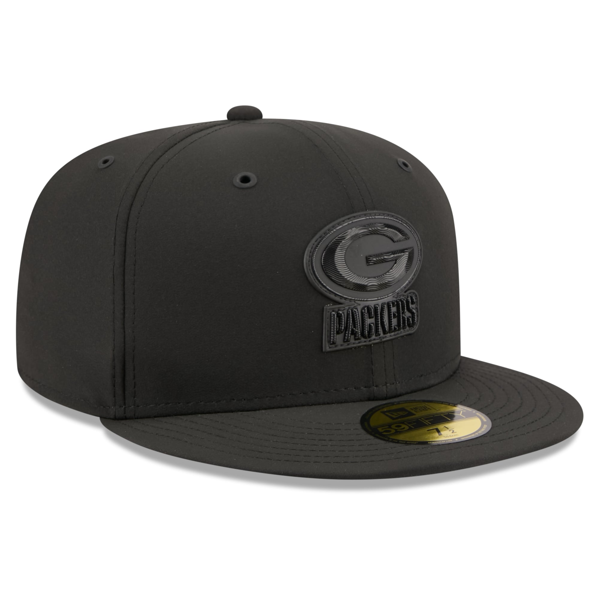 Casquette ajustée New Era Green Bay Packers 2026 Sideline 59FIFTY noire pour homme
