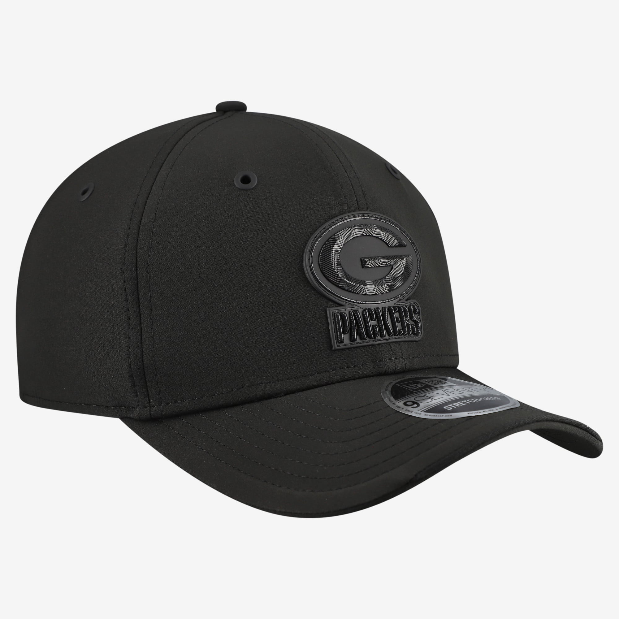 Men's New Era Black Green Bay Packers 2026 Sideline 9SEVENTY Adjustable Hat