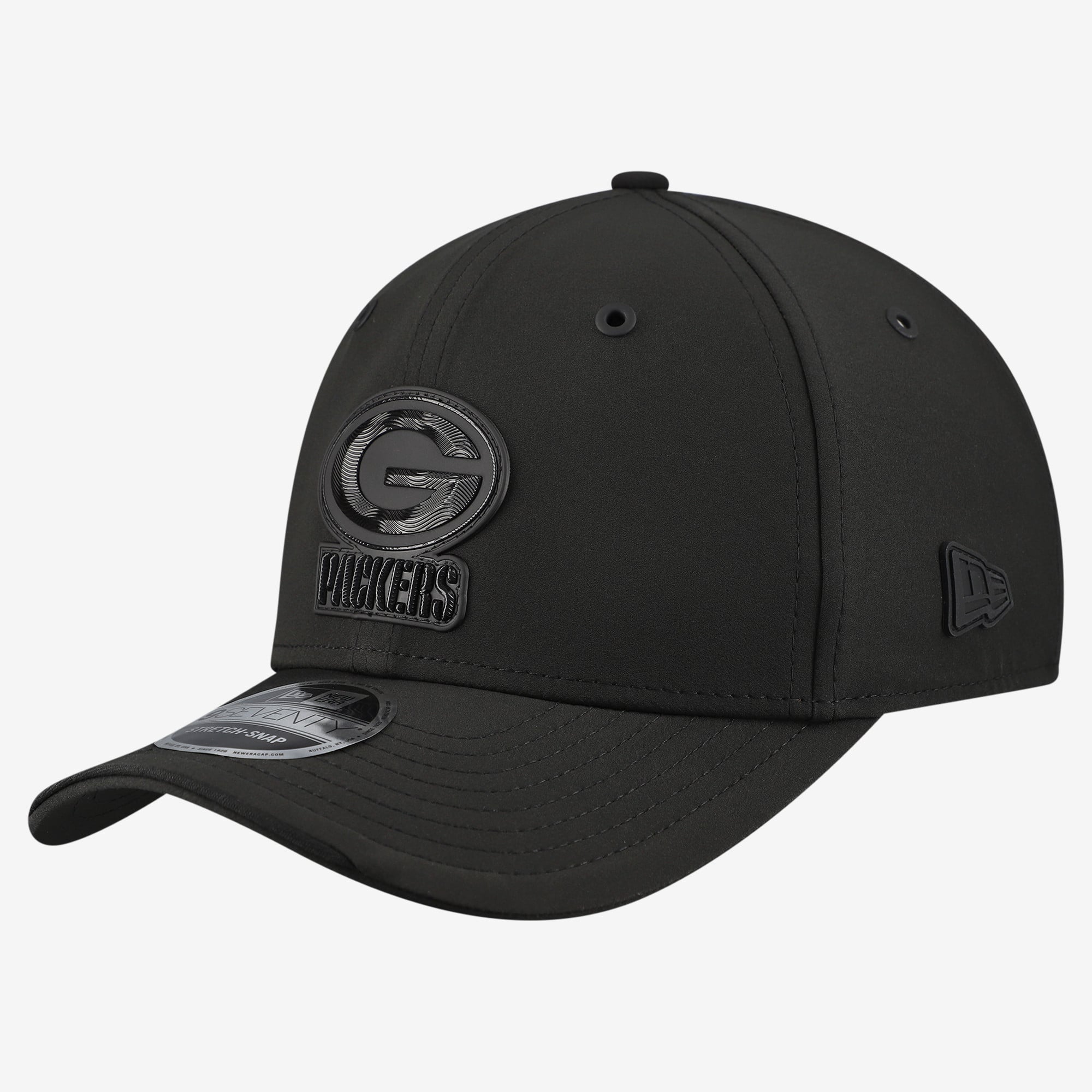 Men's New Era Black Green Bay Packers 2026 Sideline 9SEVENTY Adjustable Hat
