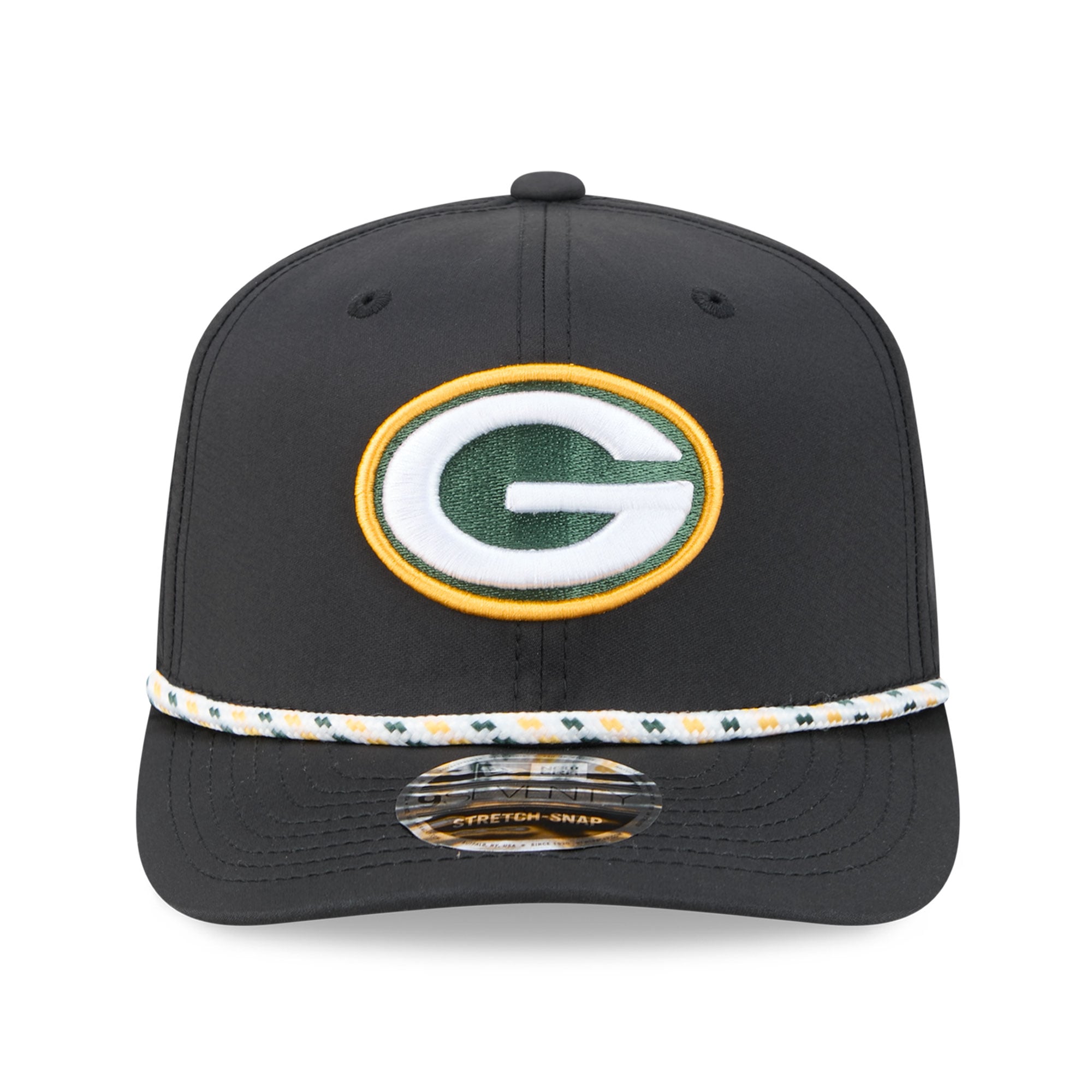 Casquette ajustable New Era Green Bay Packers 9SEVENTY noire pour homme