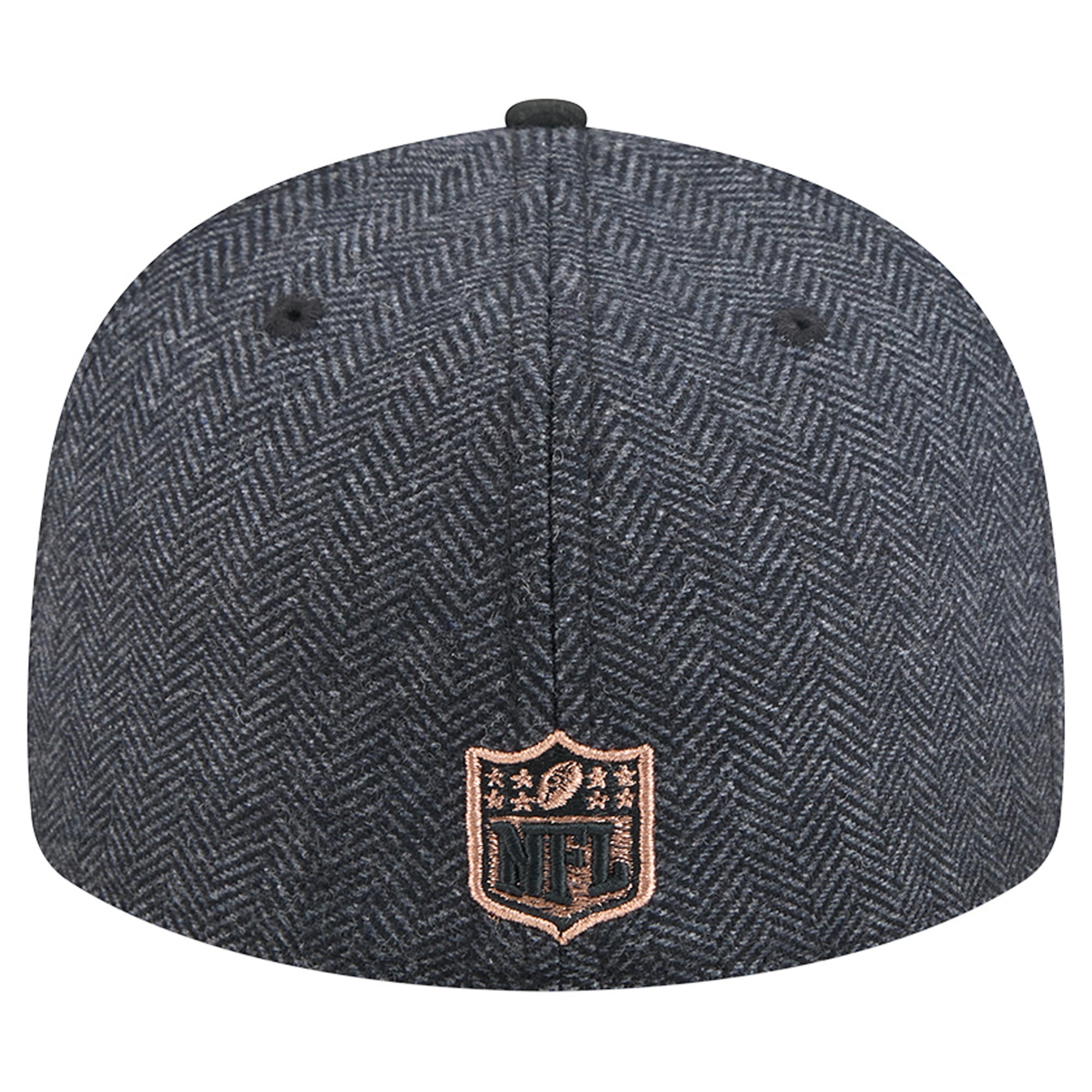 Casquette ajustée New Era Green Bay Packers 59FIFTY noire pour homme