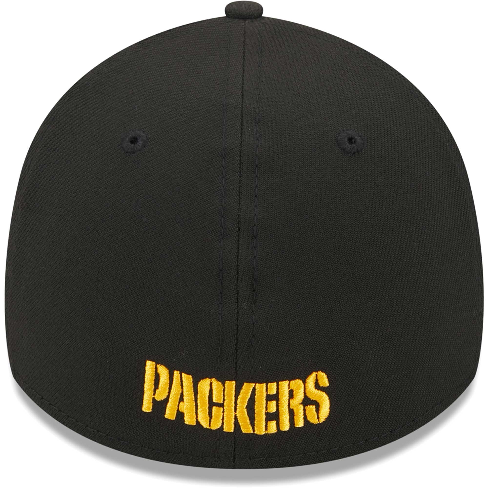 Casquette flex 39THIRTY Main Green Bay Packers New Era pour homme, noire
