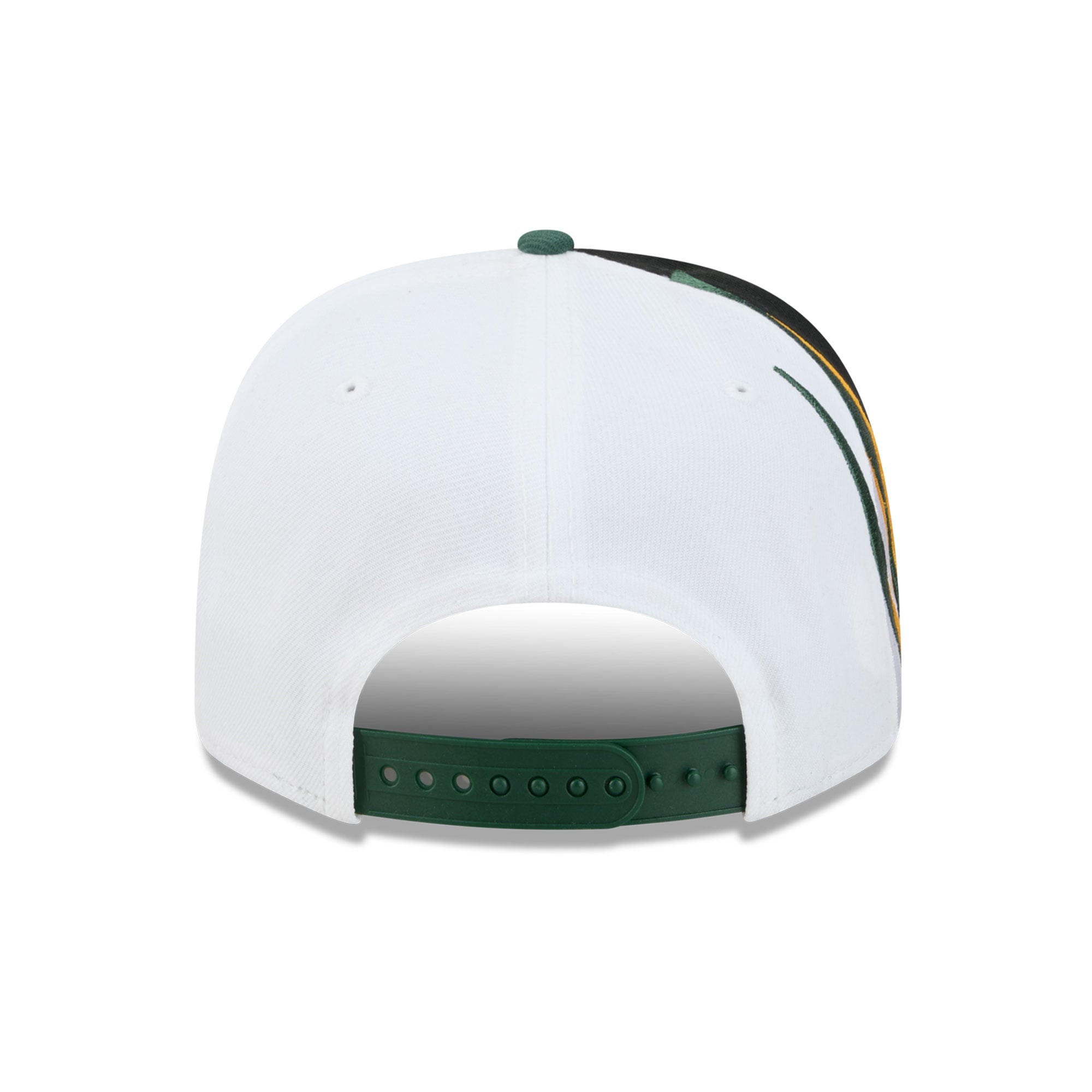 Casquette ajustable New Era noire et blanche pour homme, modèle 9SEVENTY, fan des Green Bay Packers