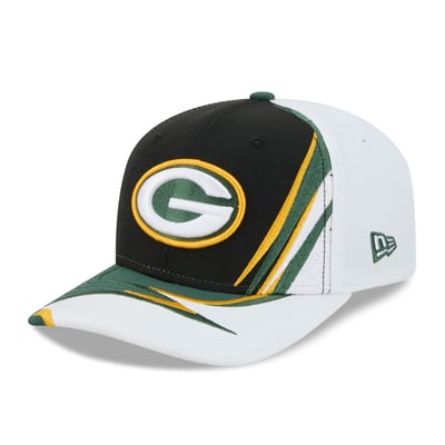 Green Bay Packers New Era Fan 9SEVENTY Adjustable Hat - Black/White