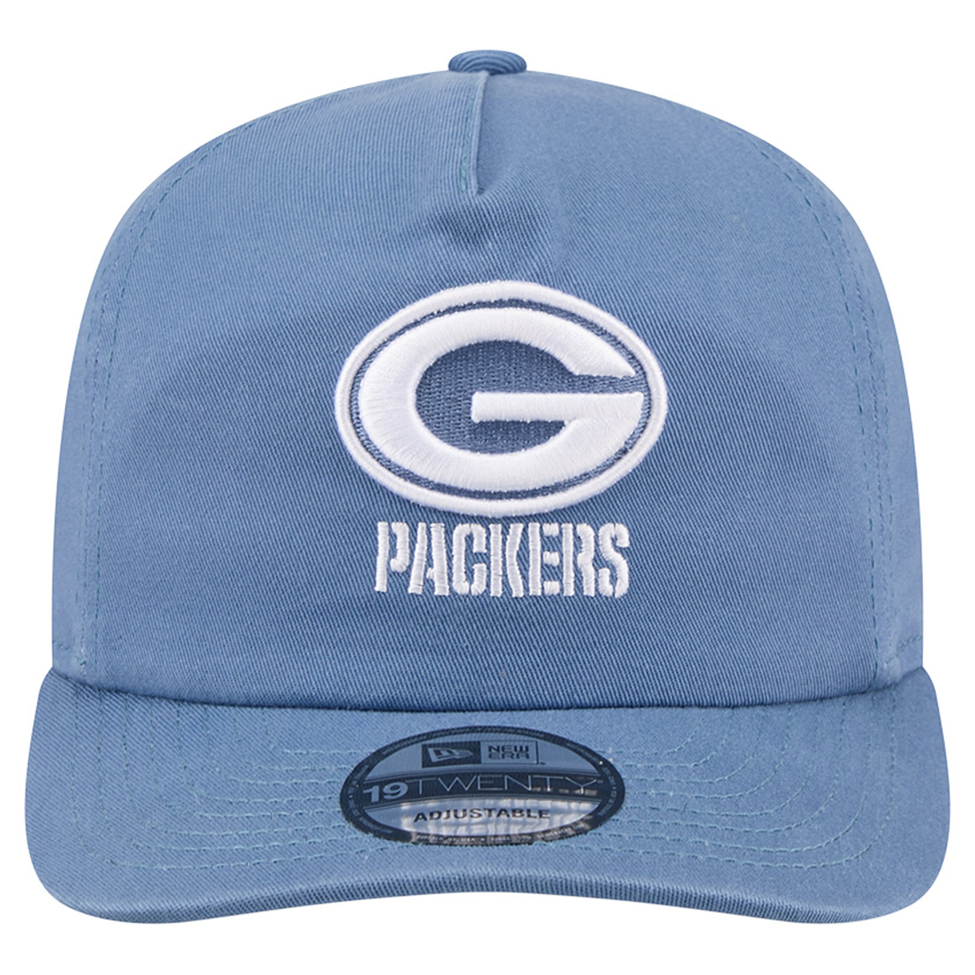 Casquette ajustable New Era pour homme, coloris bleu et vert Bay Packers, modèle 19TWENTY