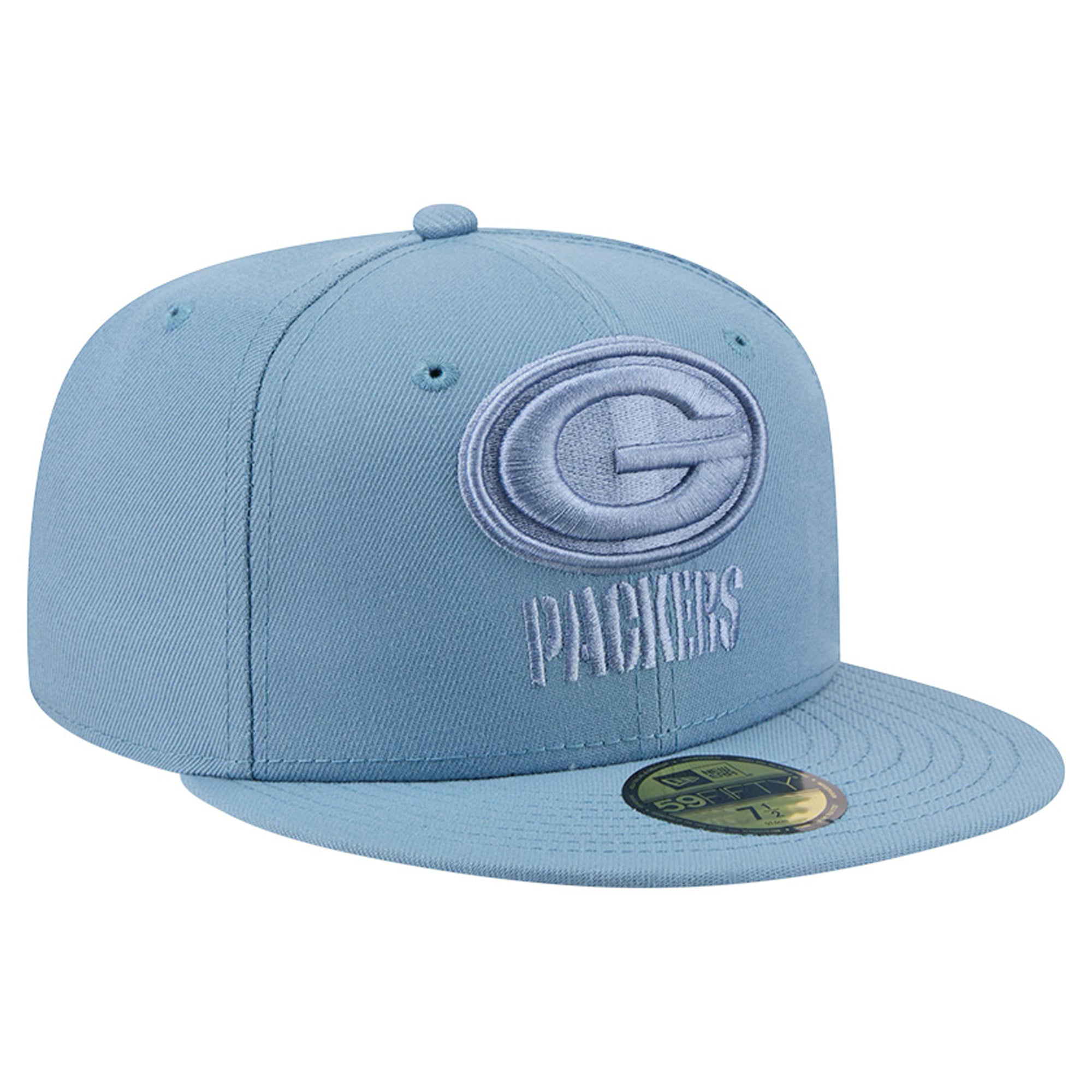 Casquette ajustée New Era Bay Packers vert olive pour homme, modèle 59FIFTY