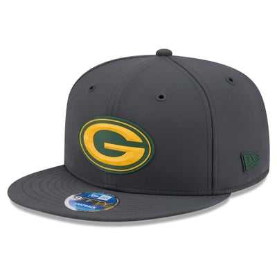 Green Bay Packers New Era 2026 Sideline Cold Weather  9FIFTY Snapback Hat - Charcoal