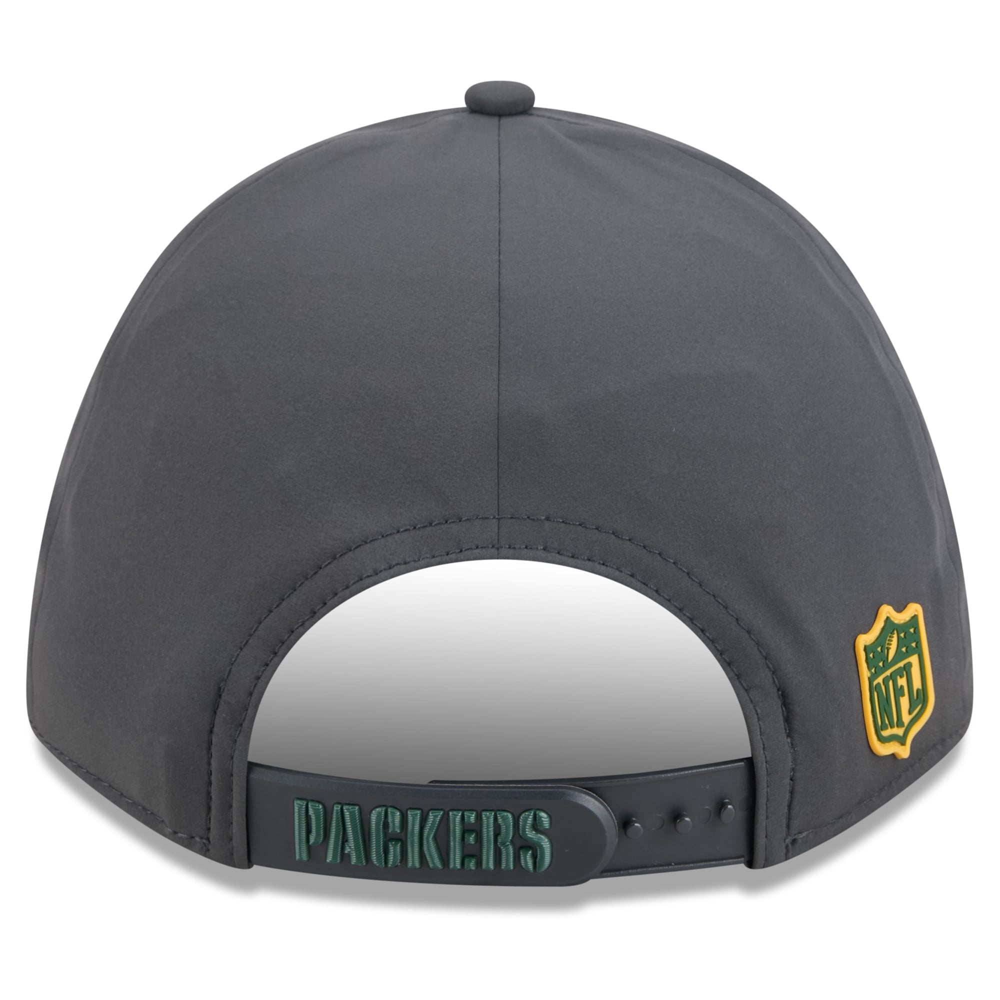 Casquette ajustable New Era Green Bay Packers 2026 Sideline pour temps froid, couleur anthracite, modèle 9FORTY M-Crown