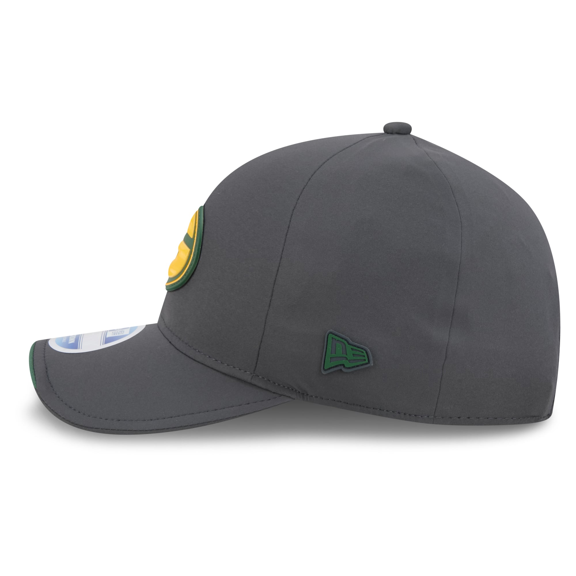 Casquette ajustable New Era Green Bay Packers 2026 Sideline pour temps froid, couleur anthracite, modèle 9FORTY M-Crown