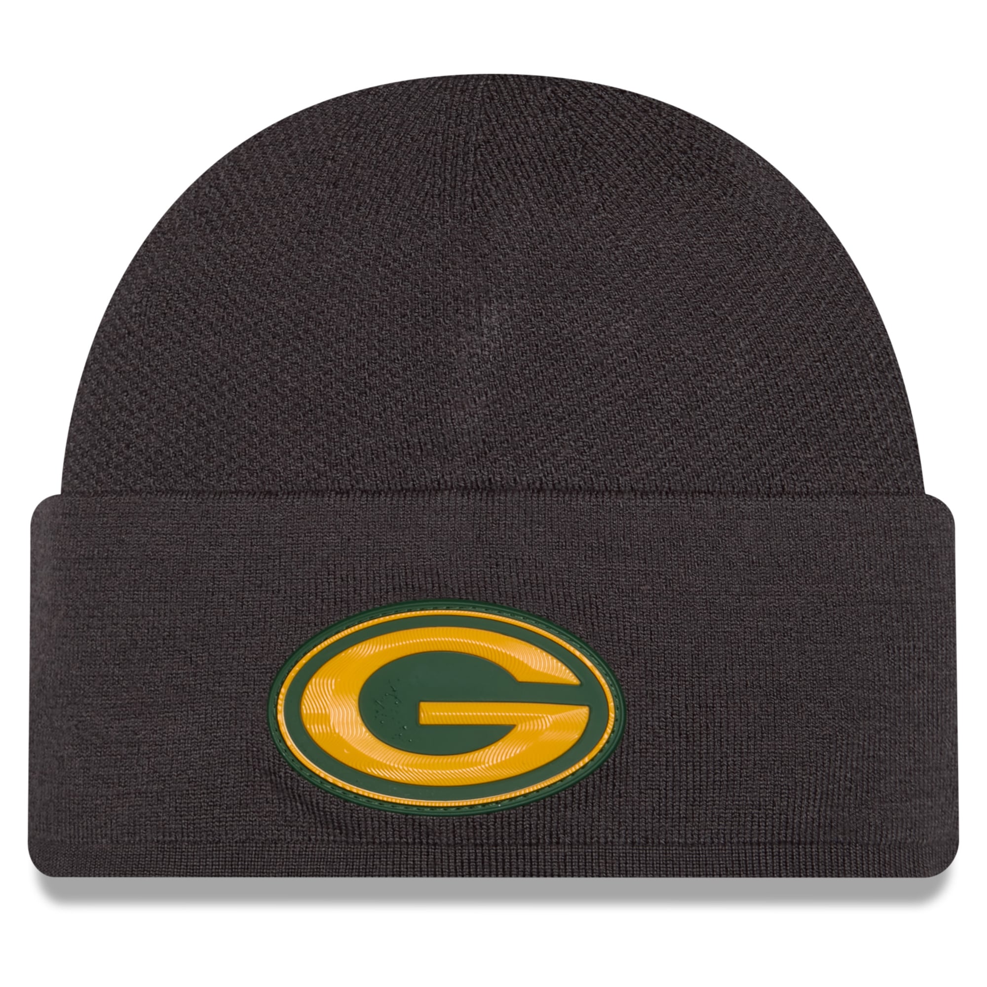 Men's New Era Charcoal Green Bay Packers 2026 Sideline Cold Weather  Skully Knit Hat
