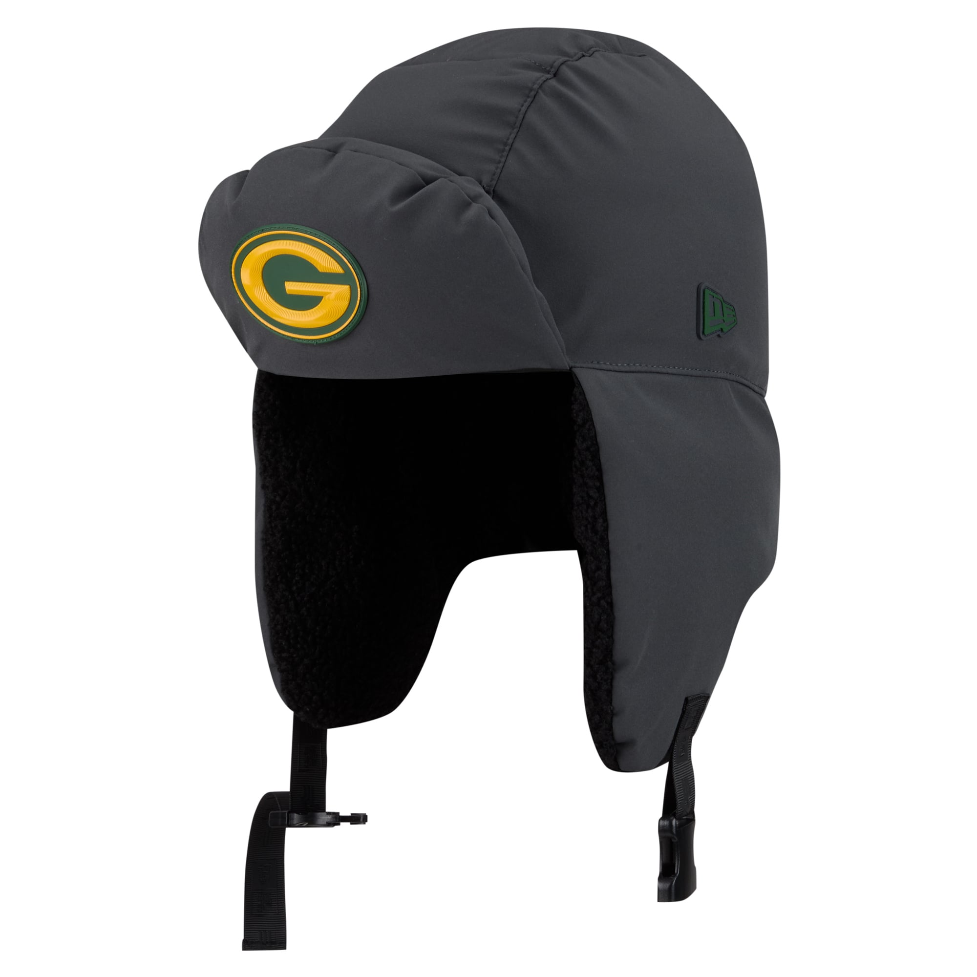 Casquette trappeur New Era anthracite Green Bay Packers 2026 pour homme