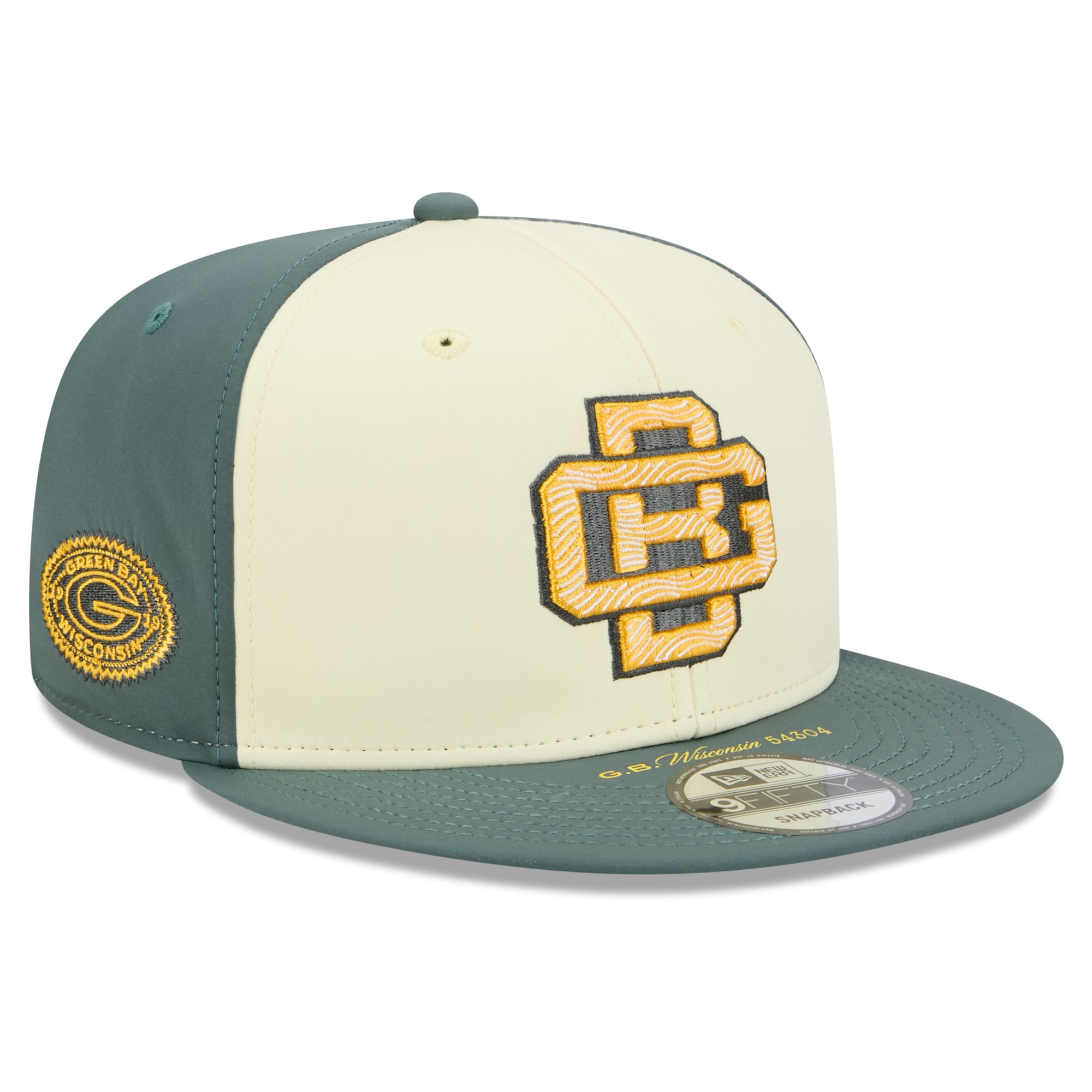 Casquette snapback New Era crème Green Bay Packers Collection 2026 Rivalries pour homme